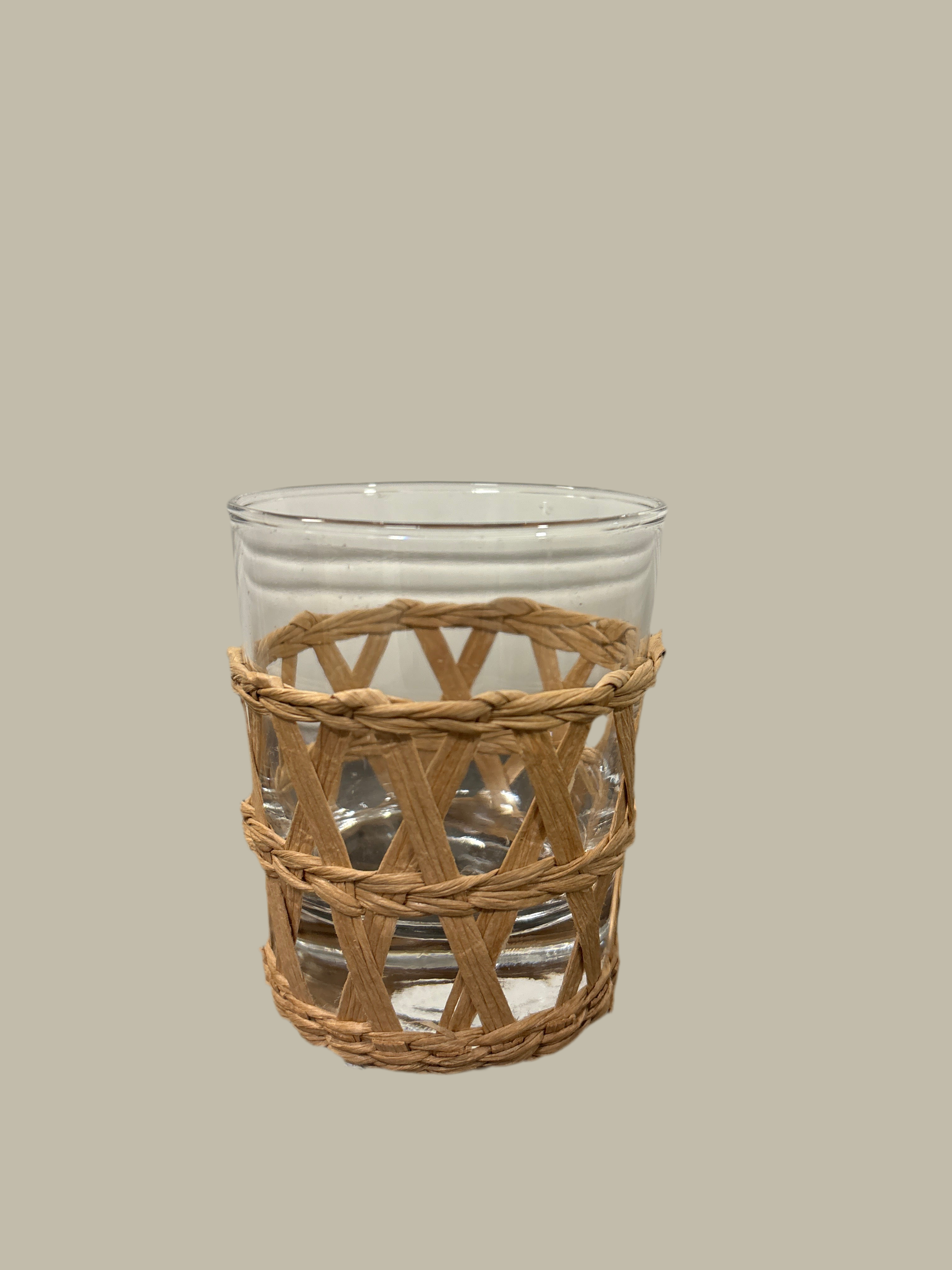 Seagrass glass tumbler set of 6