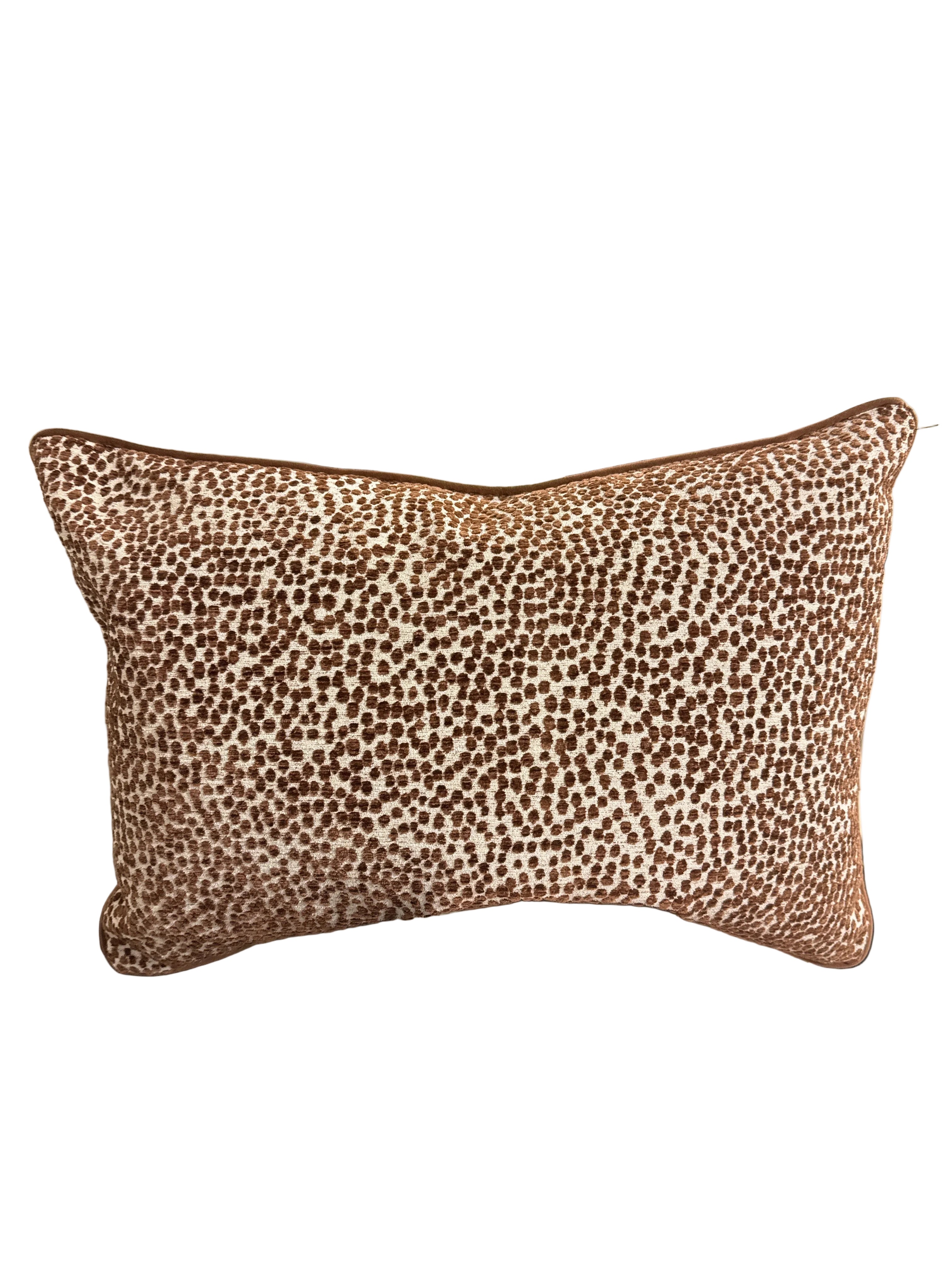 Brown velvet pillow rental