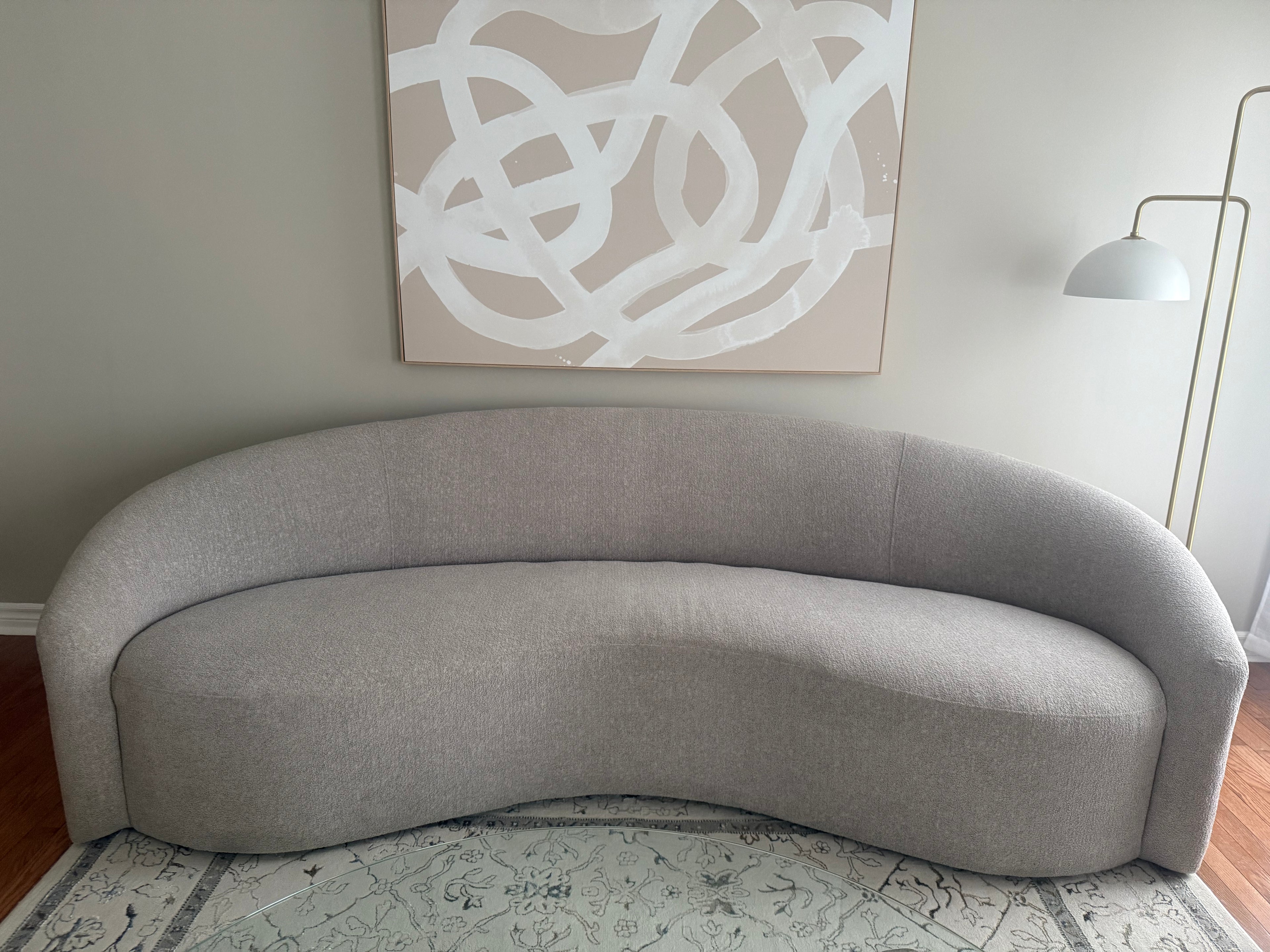Large Neutral abstract canvas rental