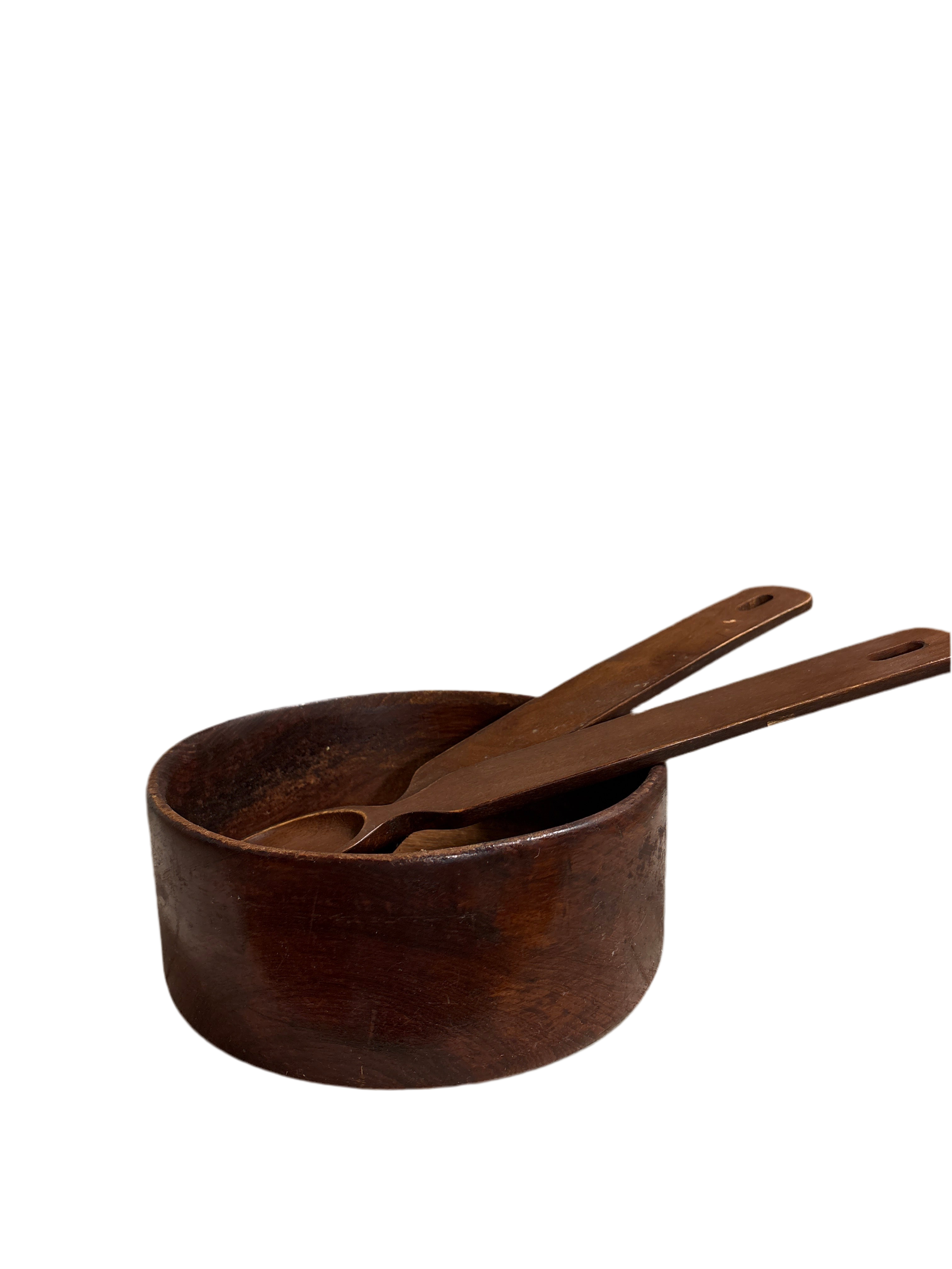 Wooden salad bowl set rental