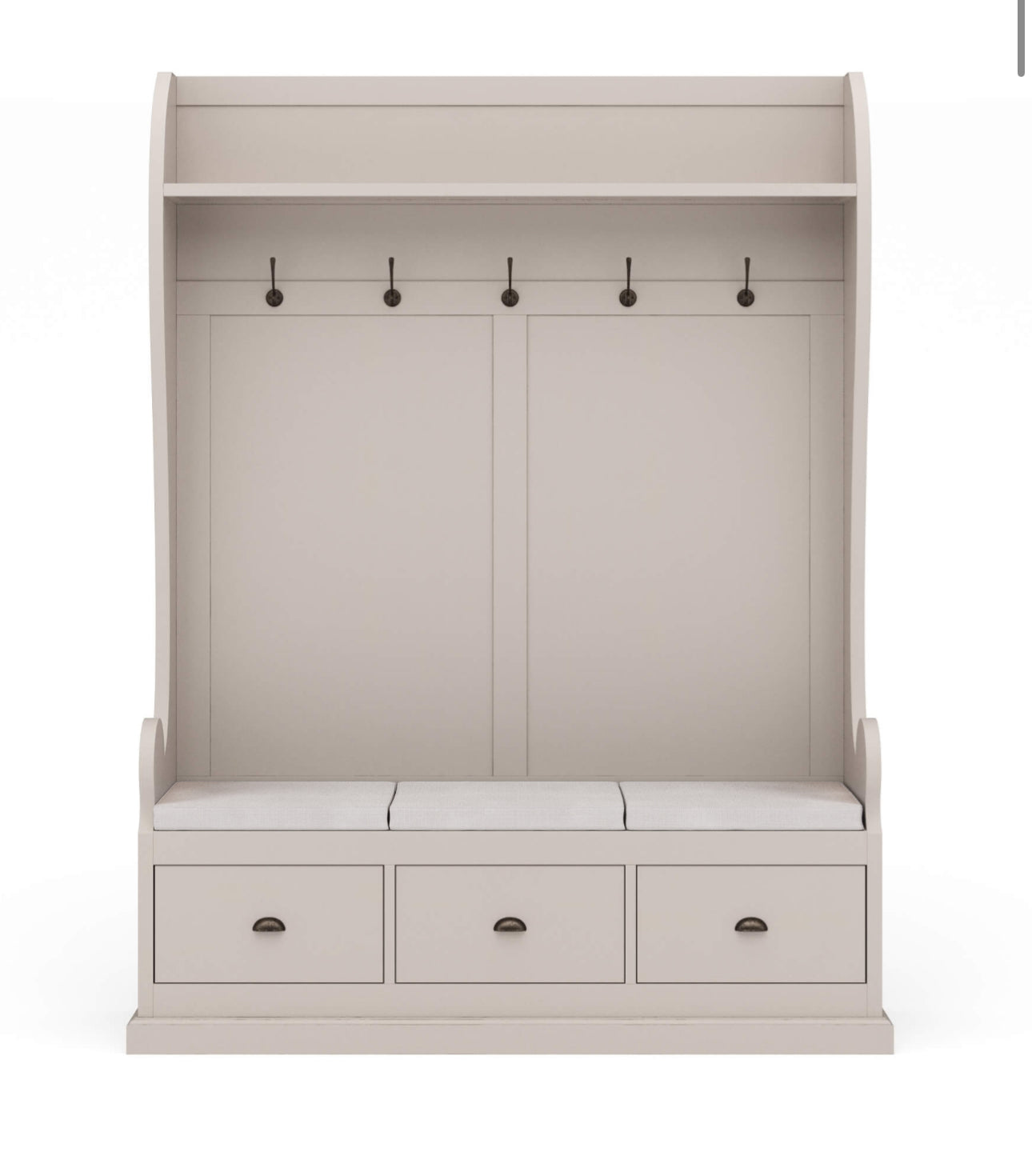 Solid wood hall tree bench rental (Available mid August)