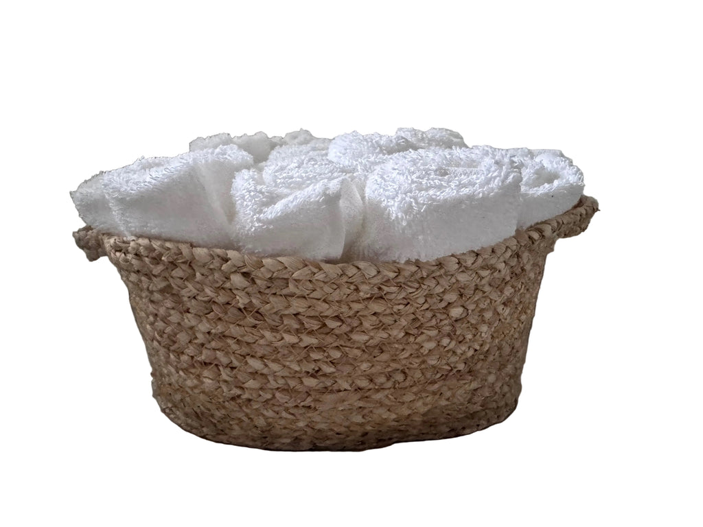 Basket of hand towels