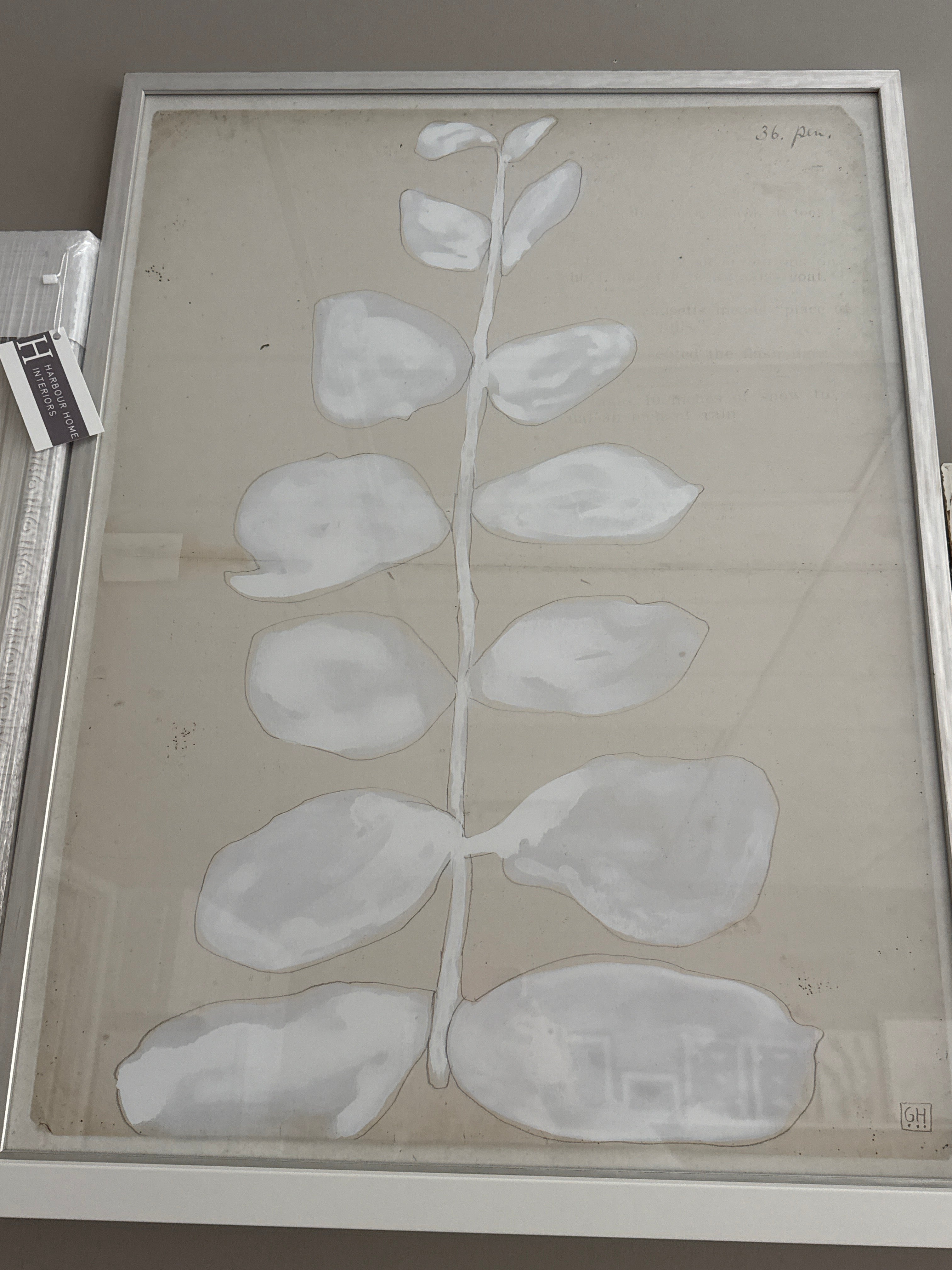 Floral branch art rental