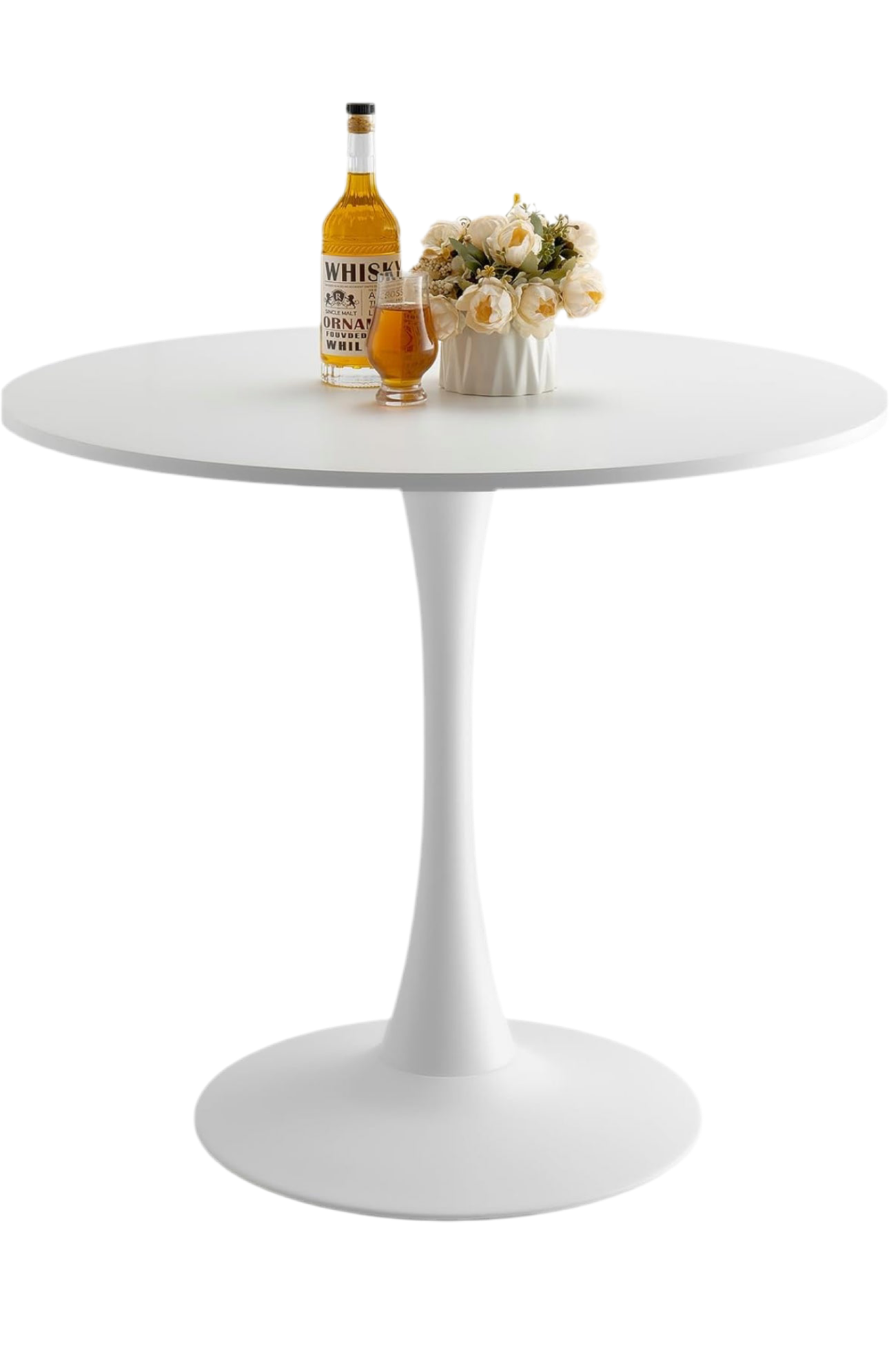 White bistro table rental