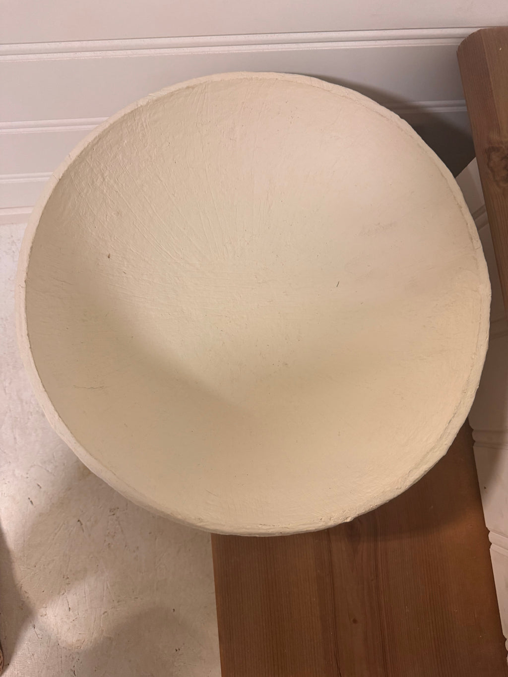 Large Natural plaster bowl rental