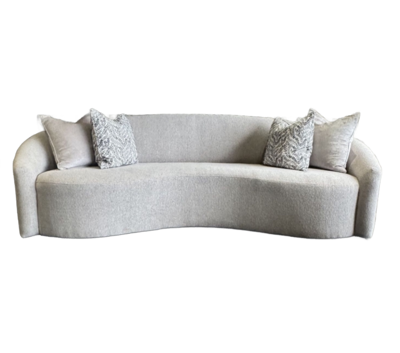 Curved back sofa rental