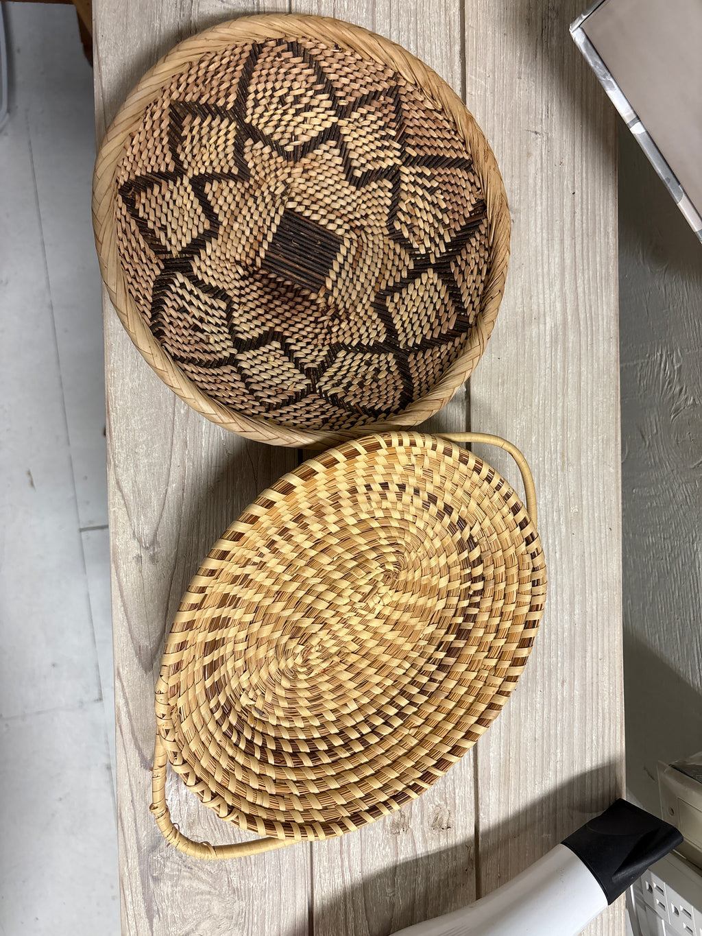 Woven decorative baskets (2) rental
