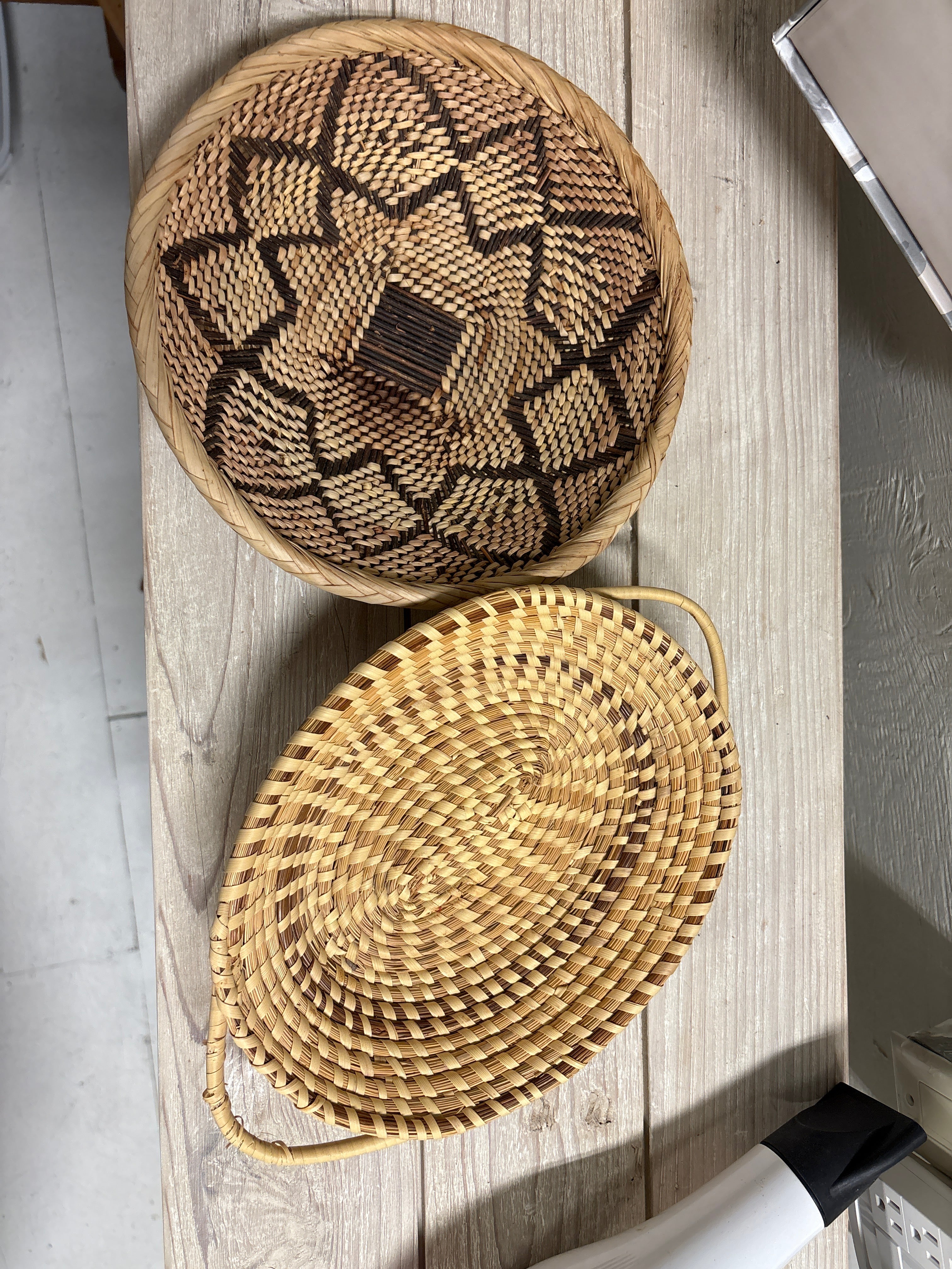 Woven decorative baskets (2) rental