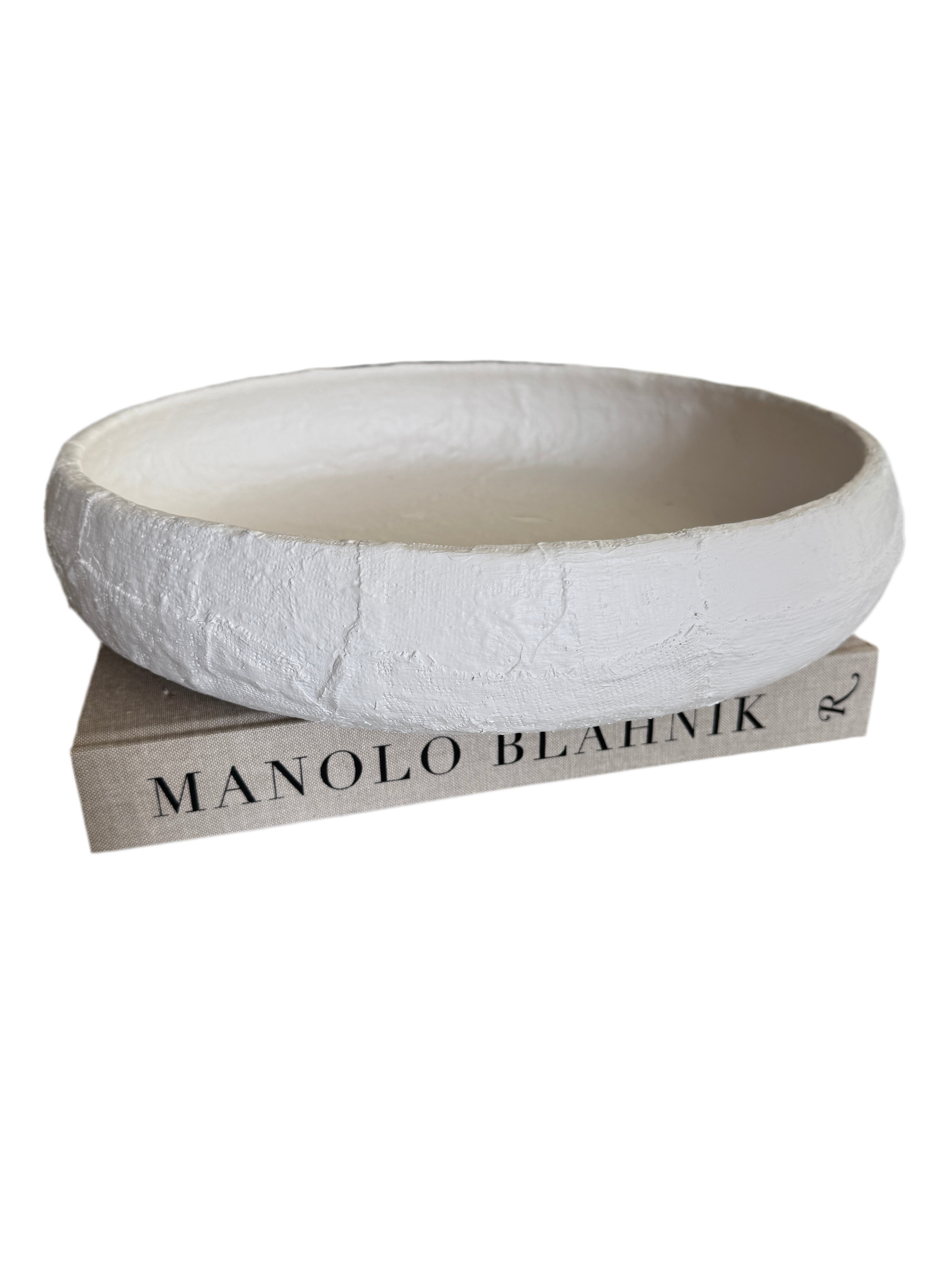 White plaster bowl rental