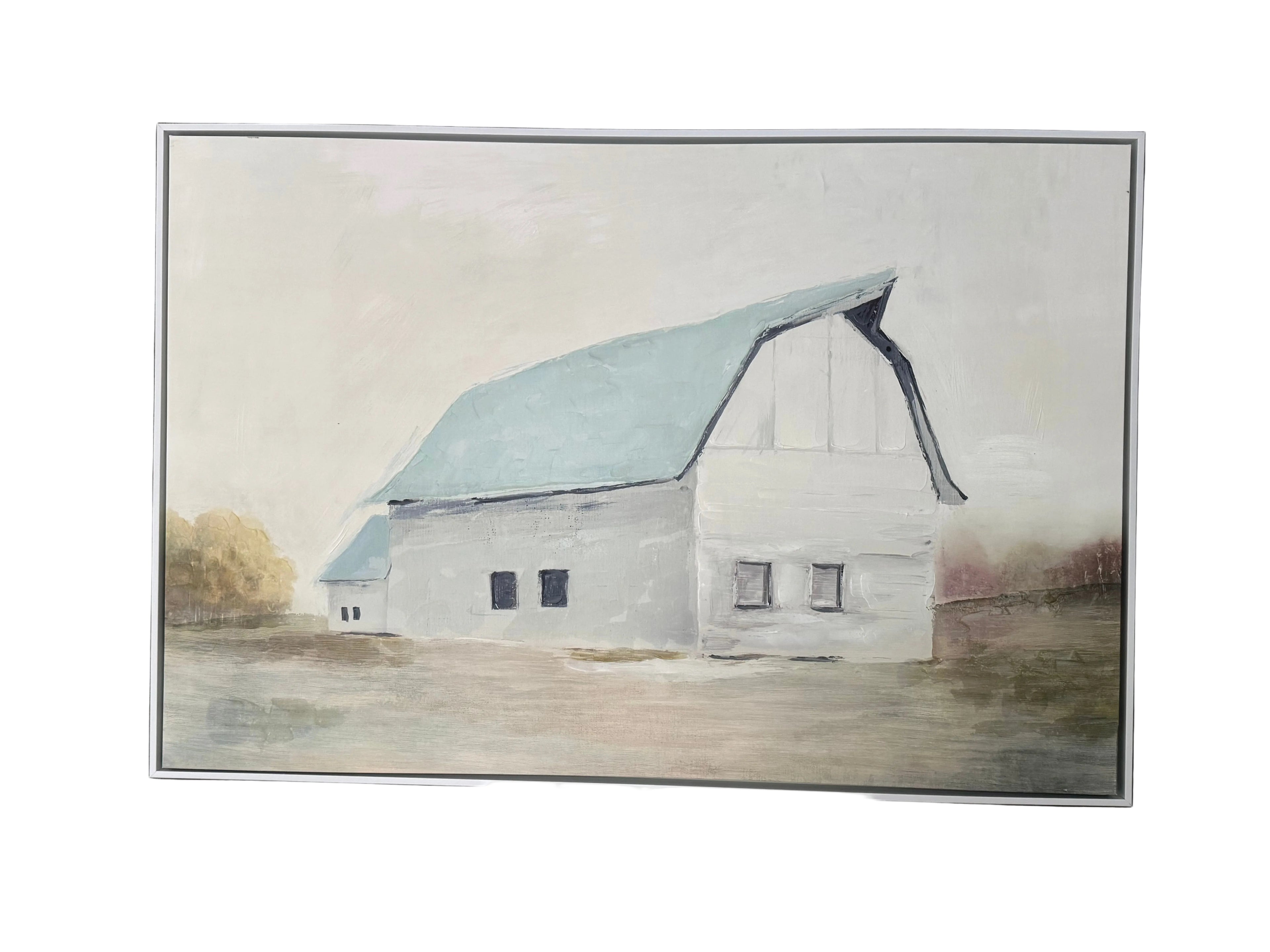 Large canvas barn art rental