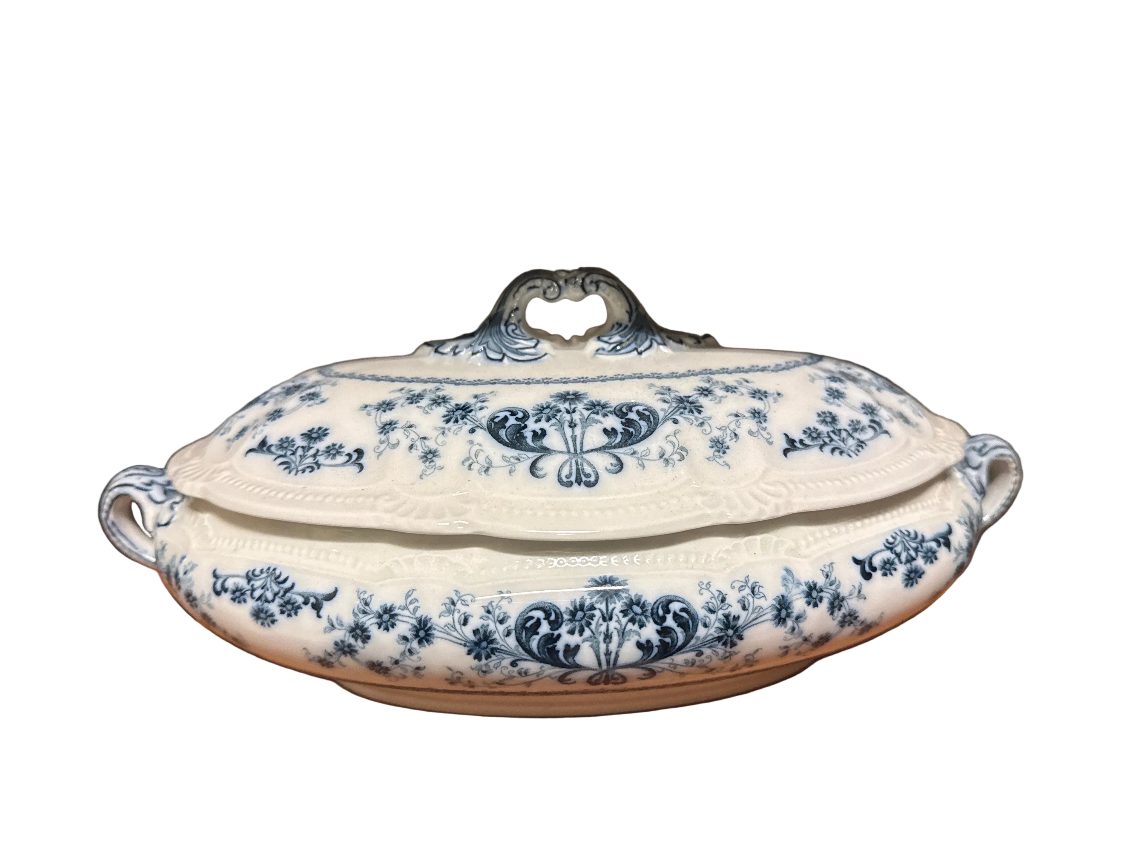 Antique blue and white China decor styling rental