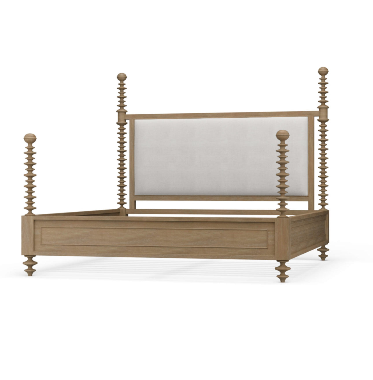Turned spindle four poster king bed rental