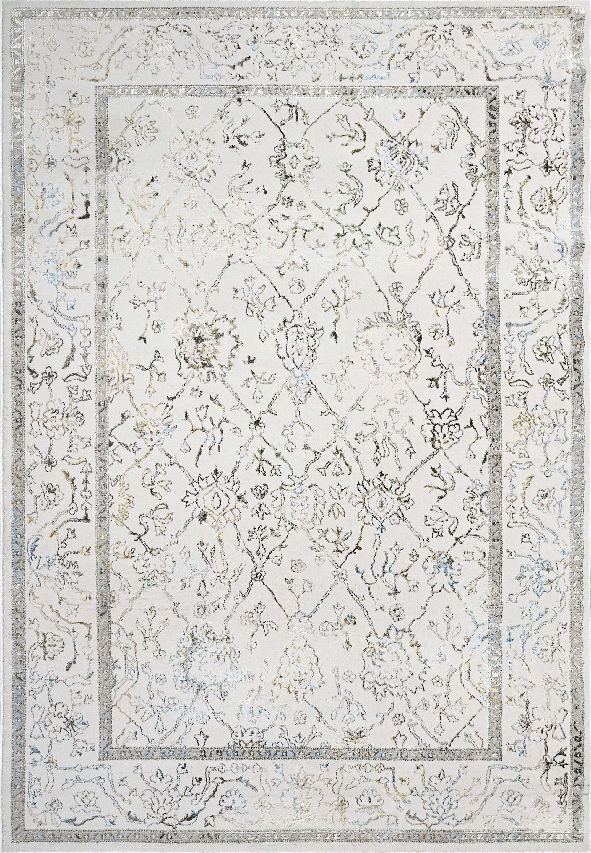 Grey and white 8x10 rug rental
