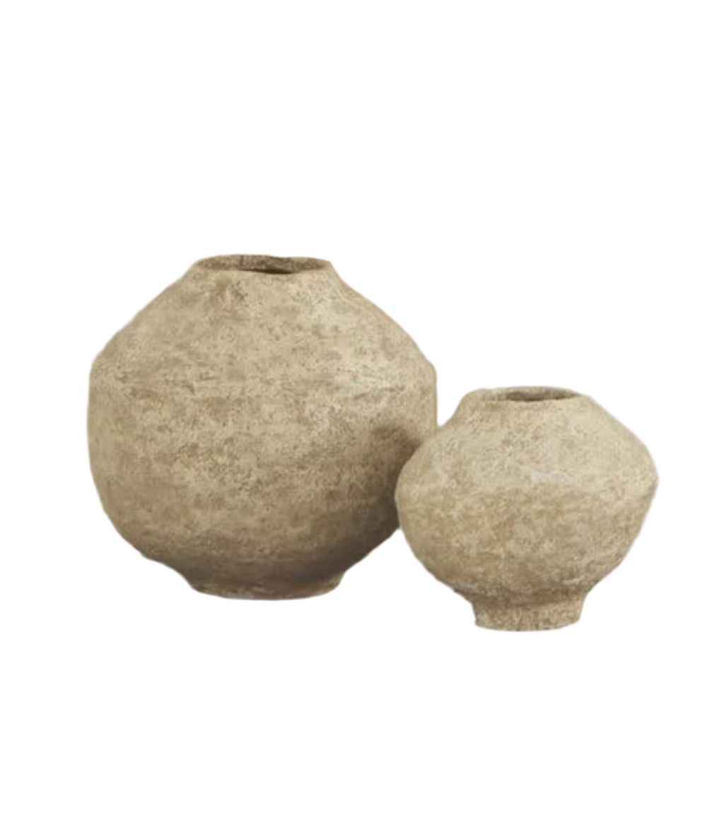 Papier mache tall vase set rental