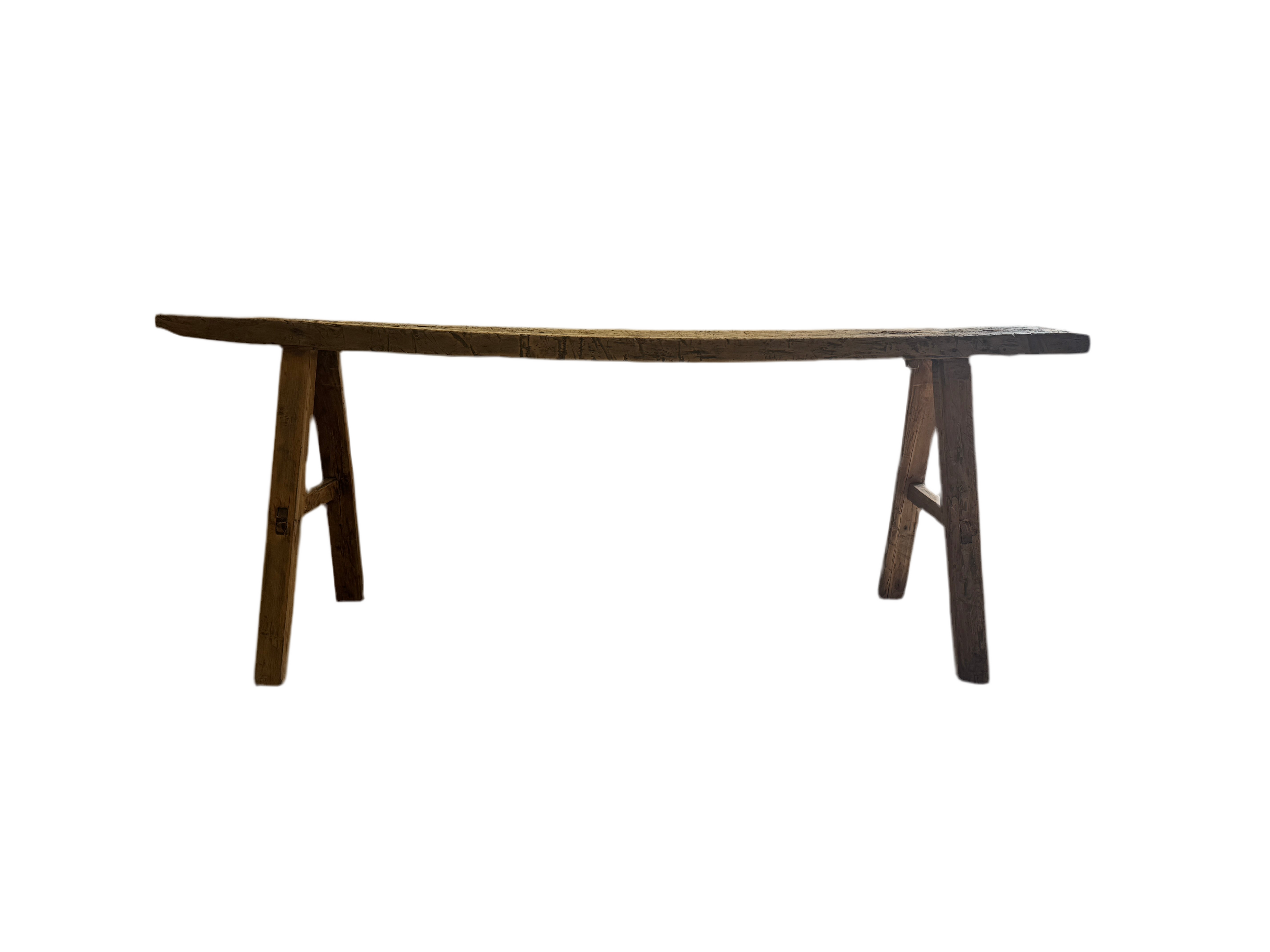 Rustic narrow bench rental