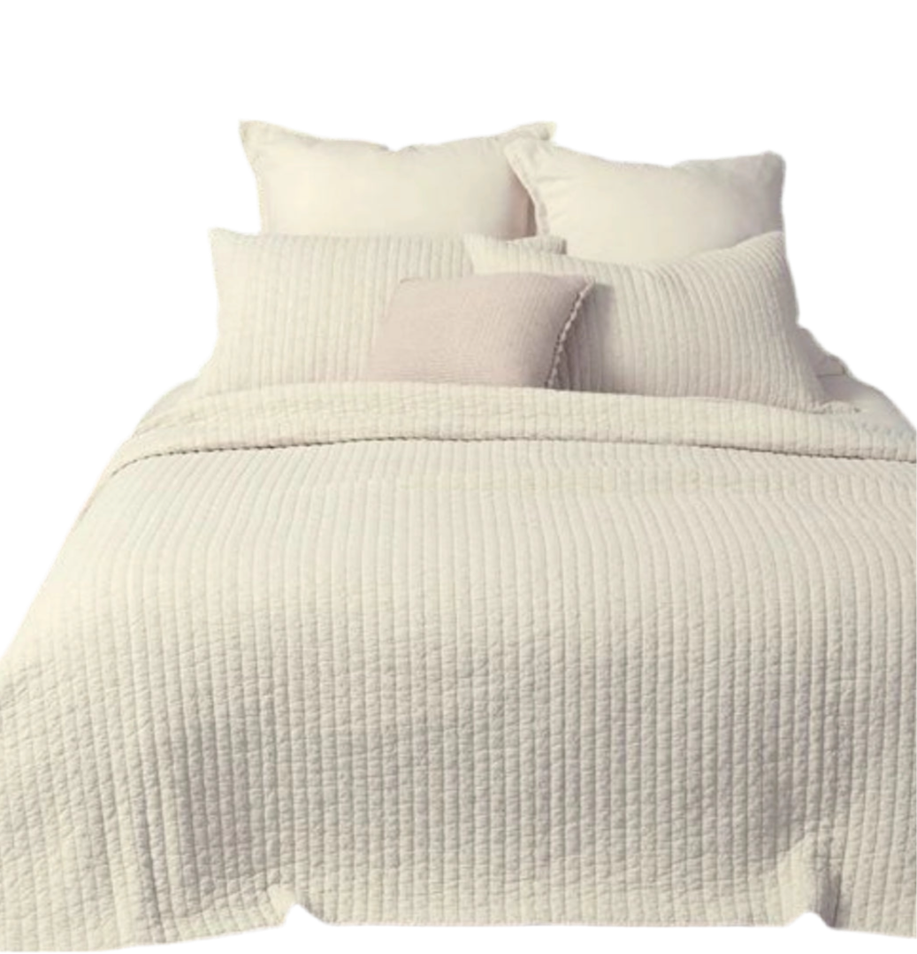 Natural king quilt set bundle rental