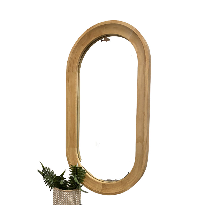 Wooden elongated mirror rental