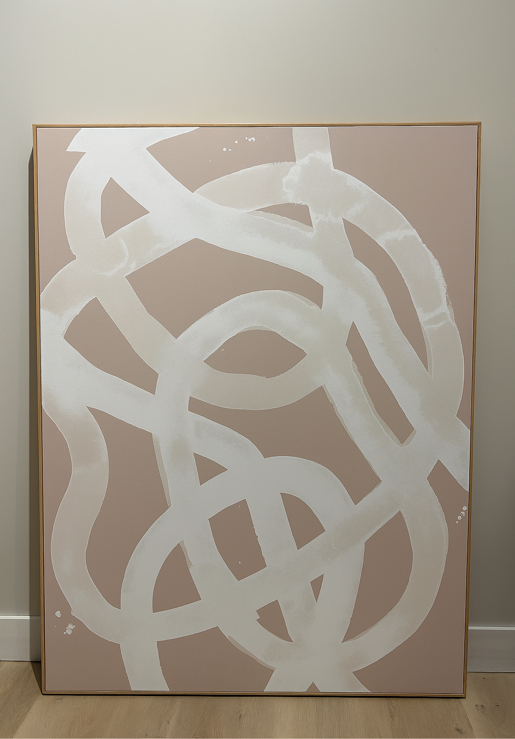 Neutral abstract canvas rental