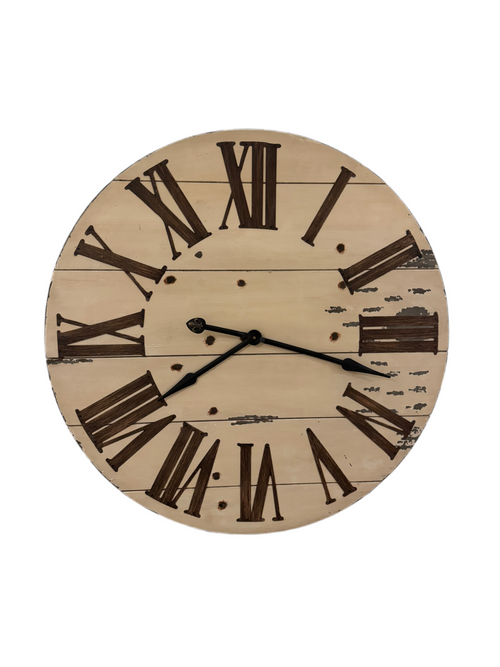 36” wooden clock rental