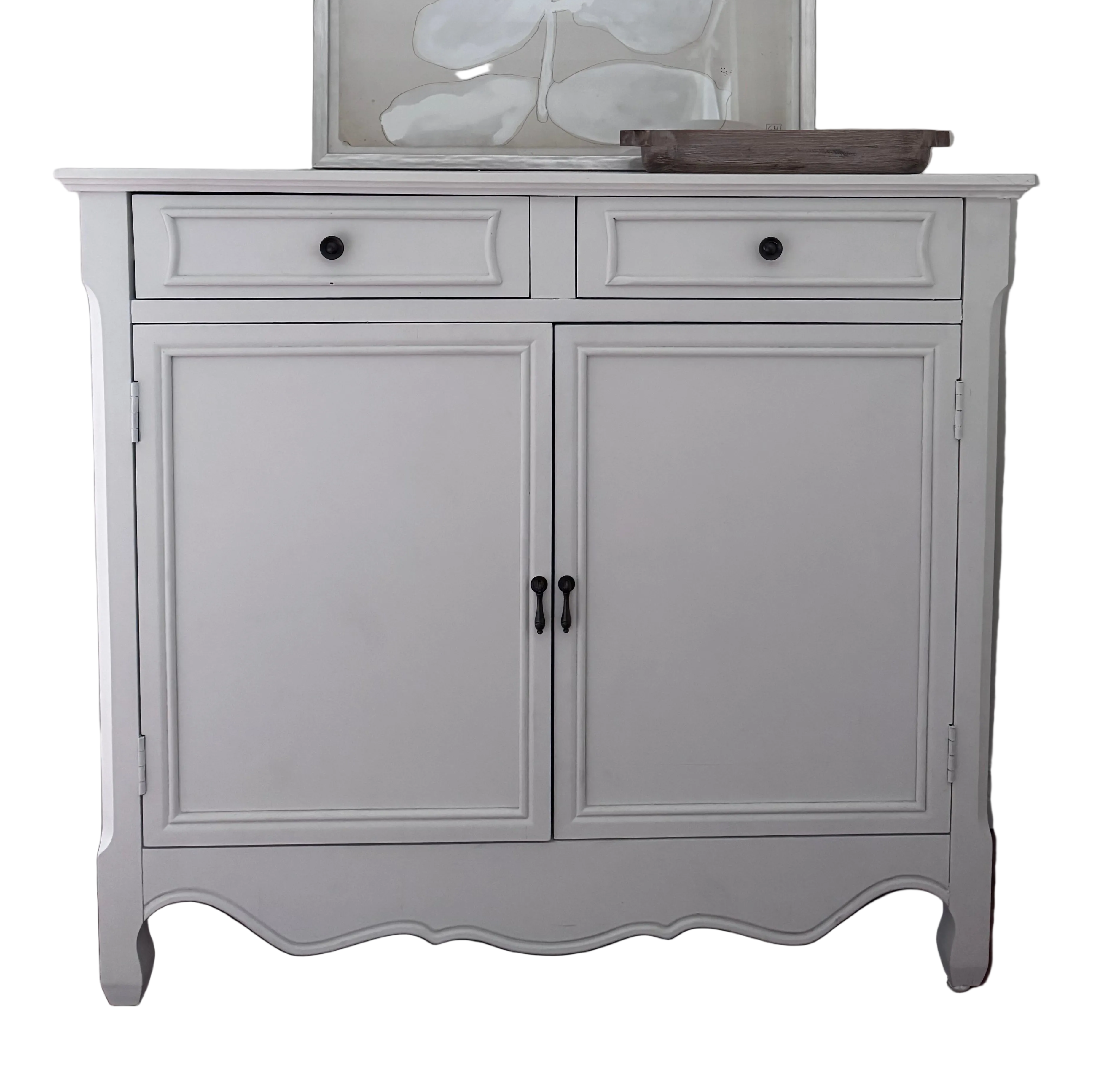 White Console dresser rental
