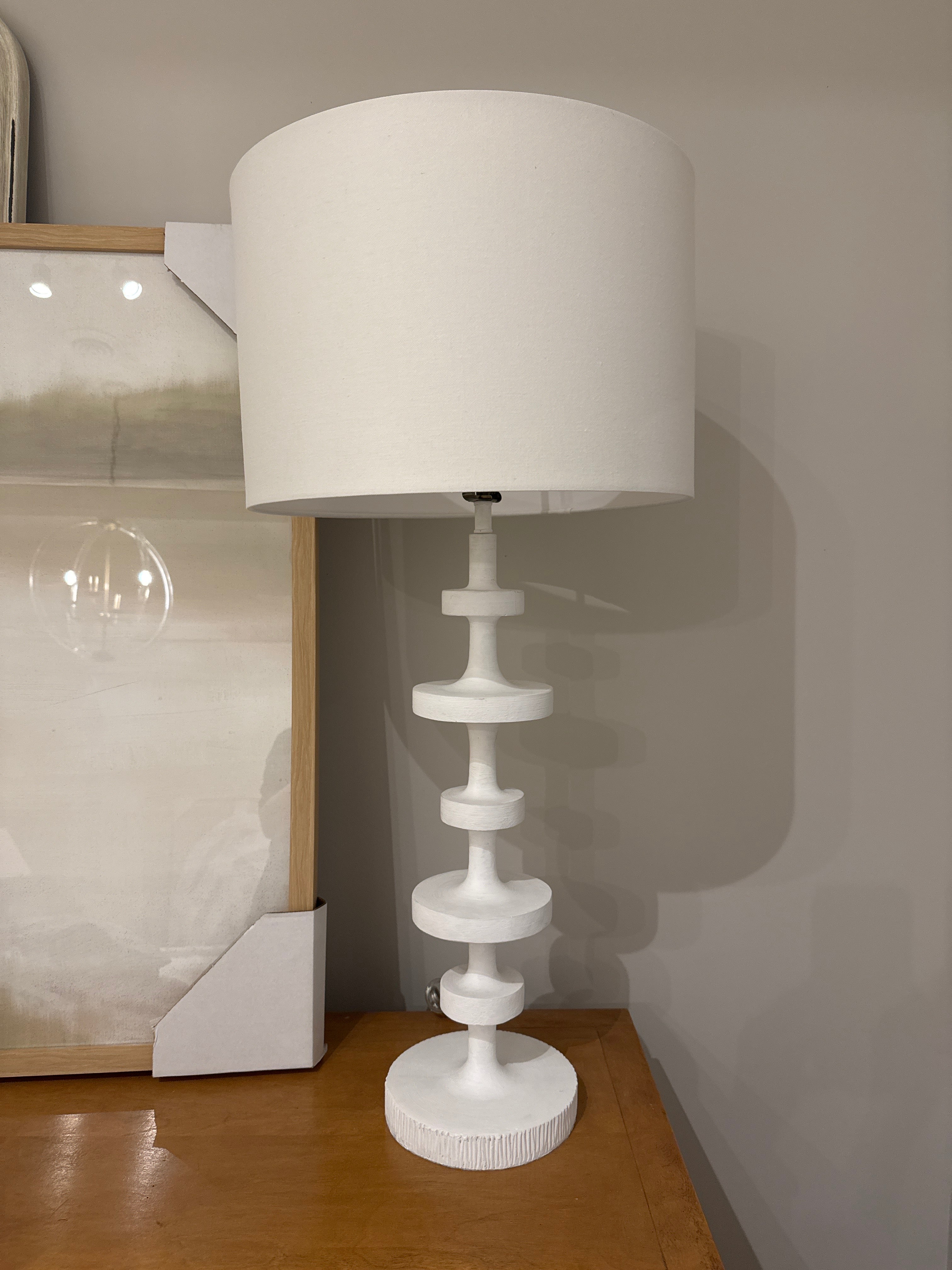 White tall Lamp rental