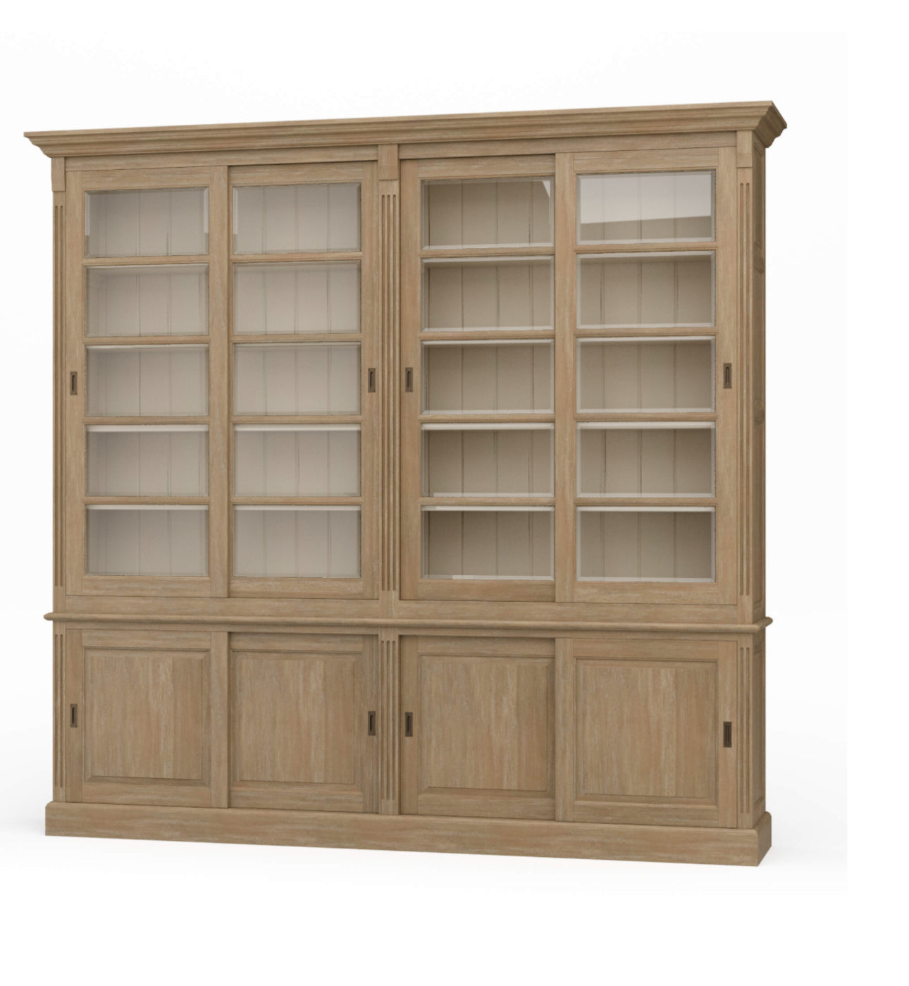 Bookcase with sliding glass doors rental