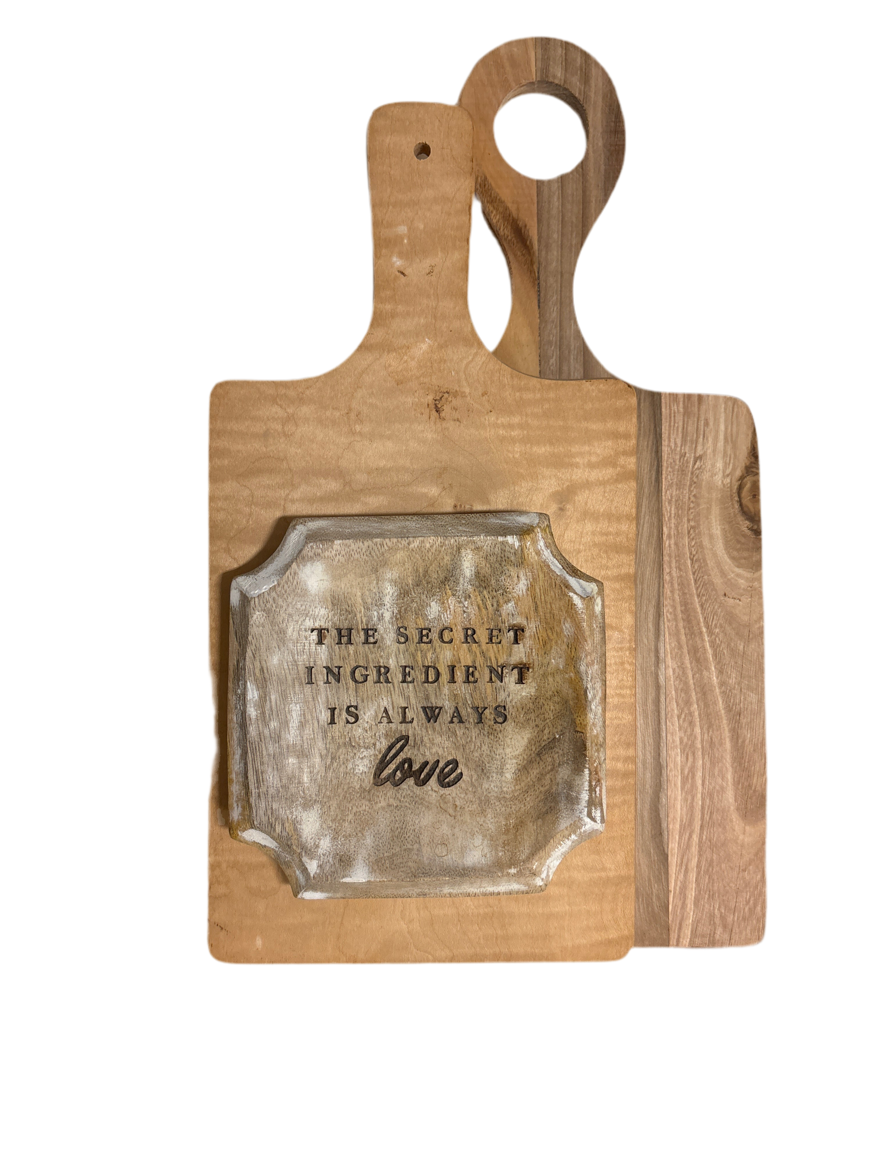 Wooden boards trio for styling rental