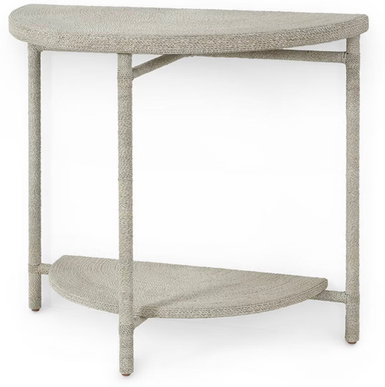 Seagrass demilune table rental