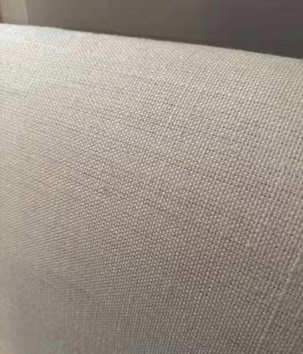 King Cream linen headboard rental