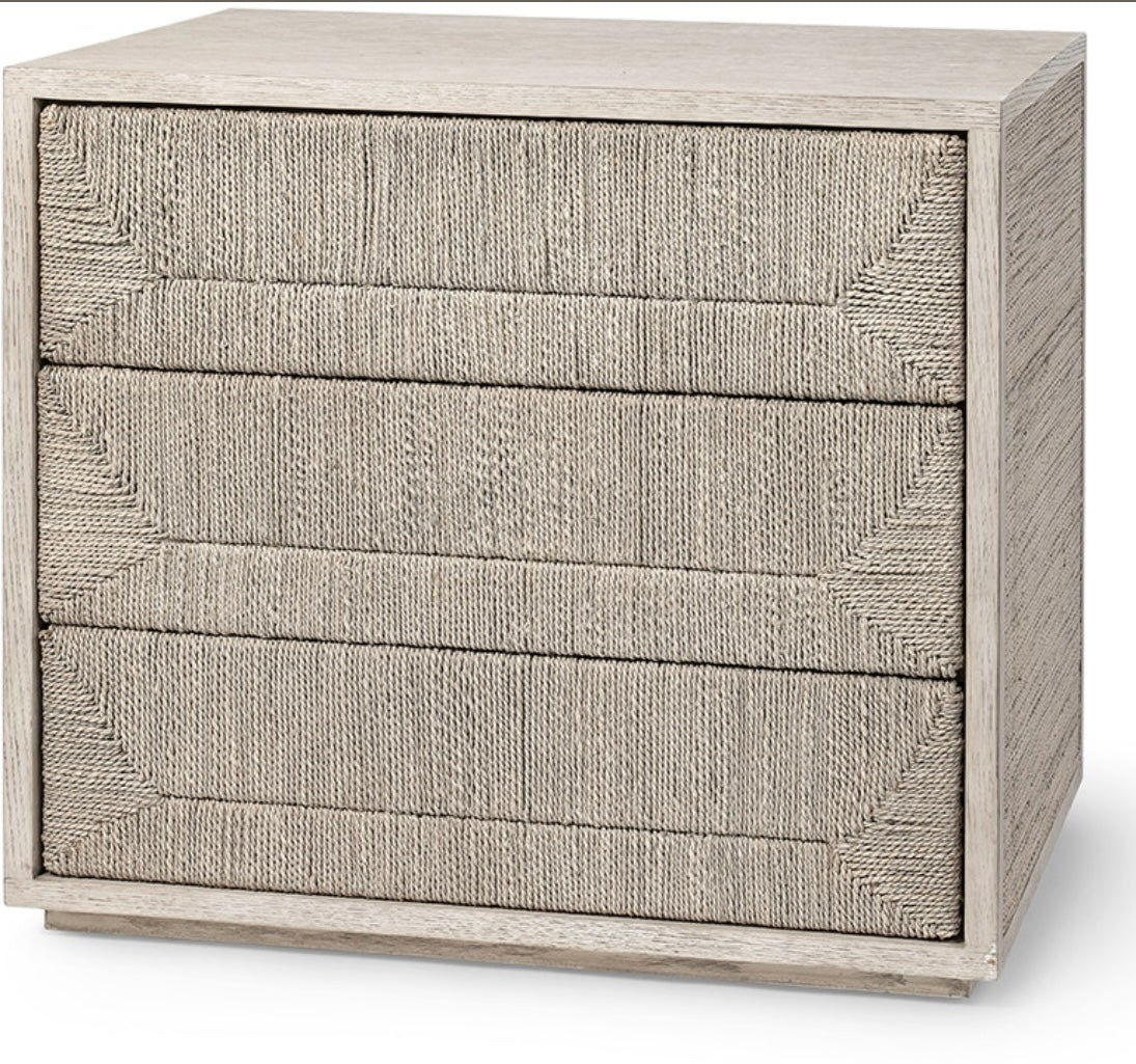 Woven Bedside chest of drawers rental