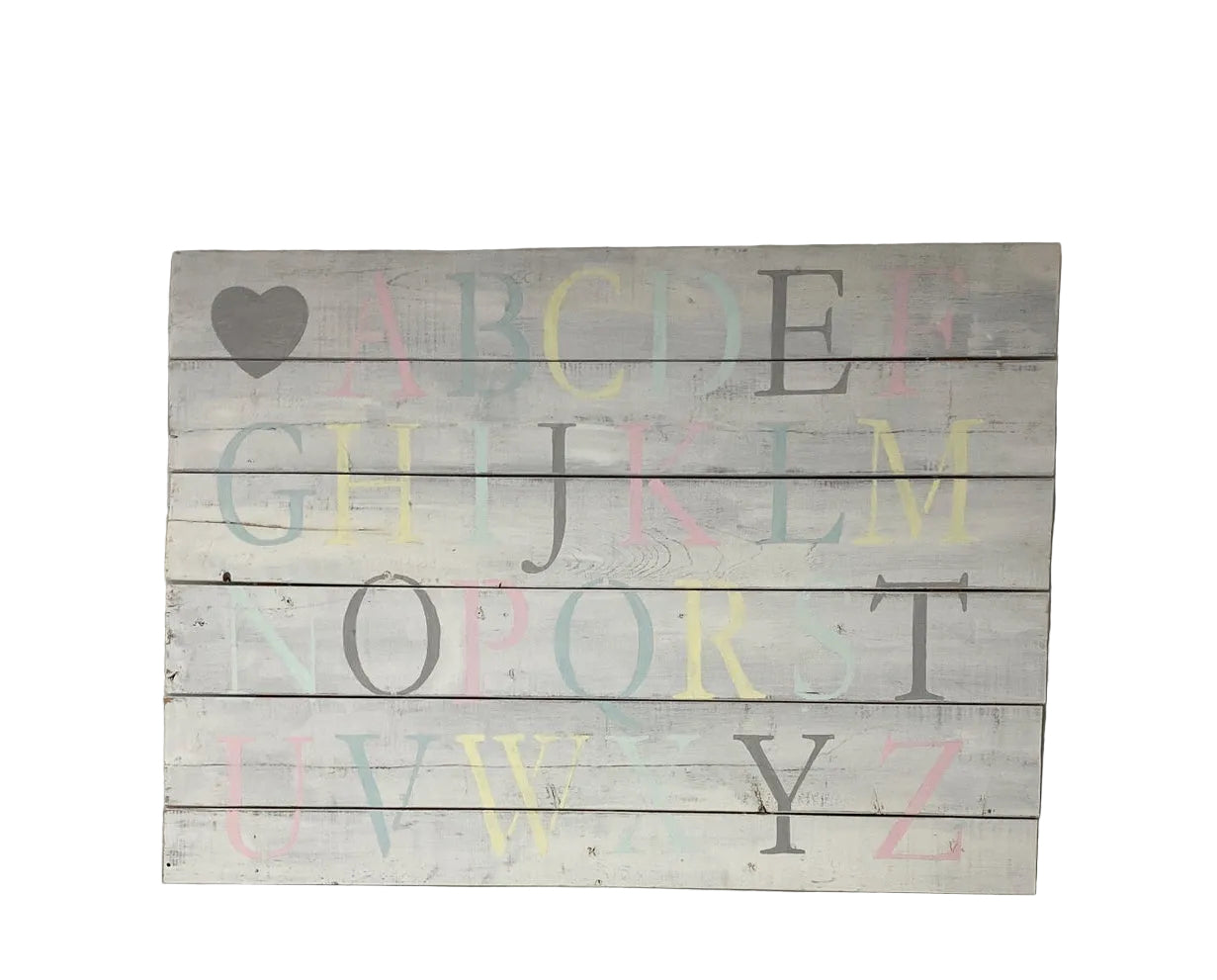Kids alphabet wall decor rental
