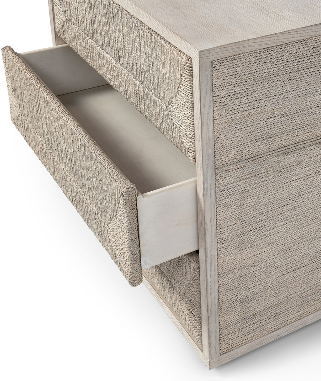 Woven Bedside chest of drawers rental
