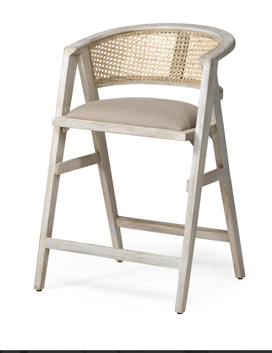 Curved cane counter stool rental