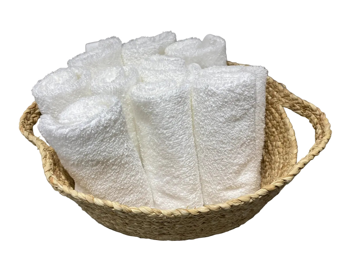 Basket of hand towels