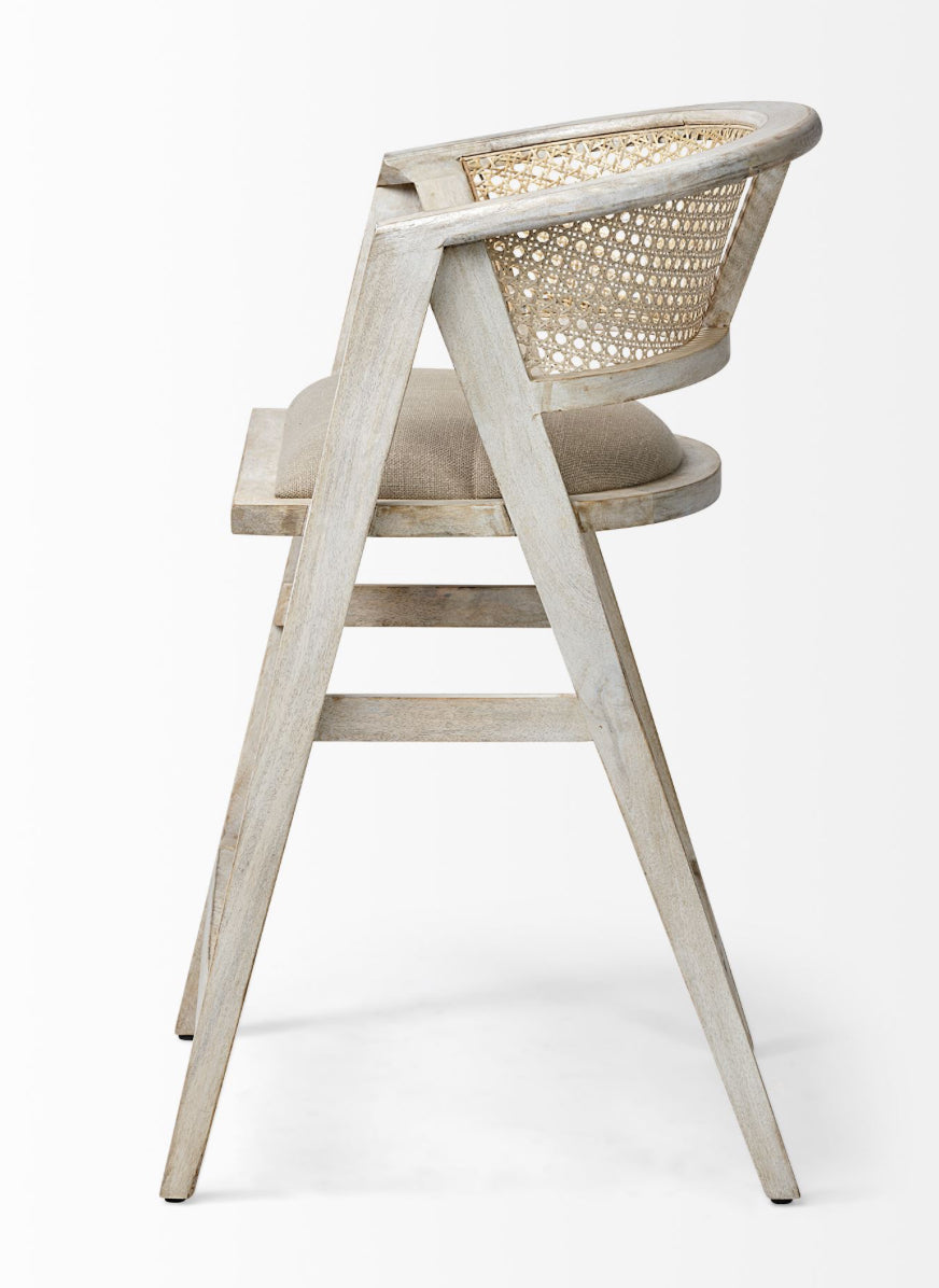 Curved cane counter stool rental