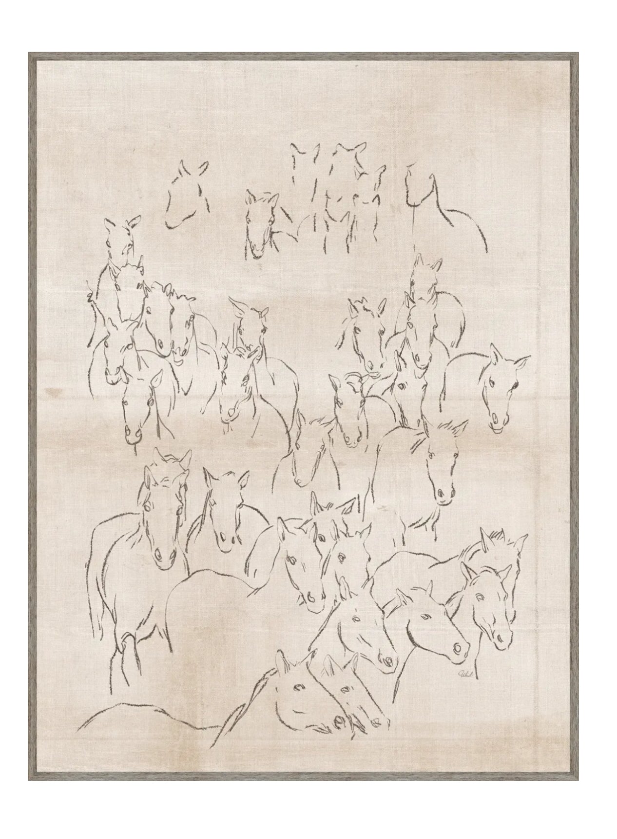 Horse sketch art rental ( available mid November)