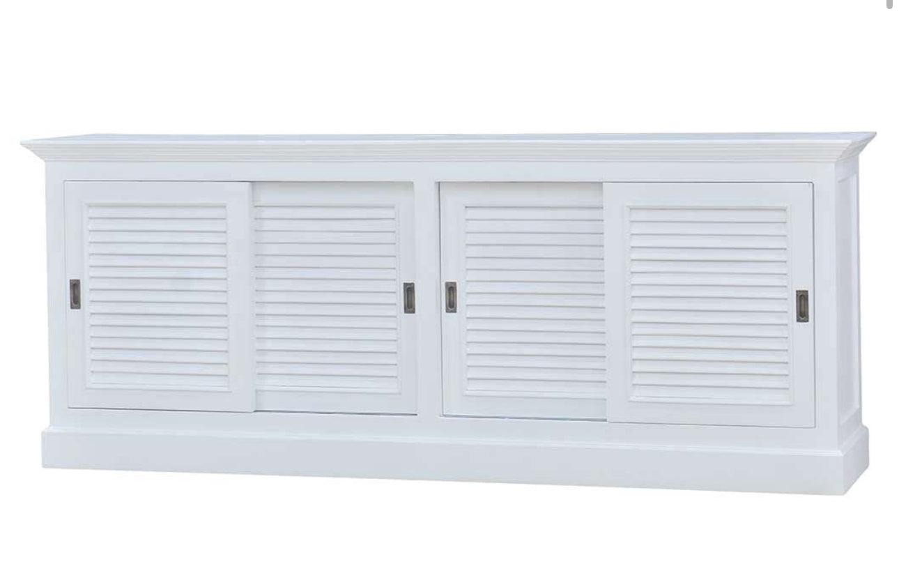 Large Shutter sliding door console Media unit rental