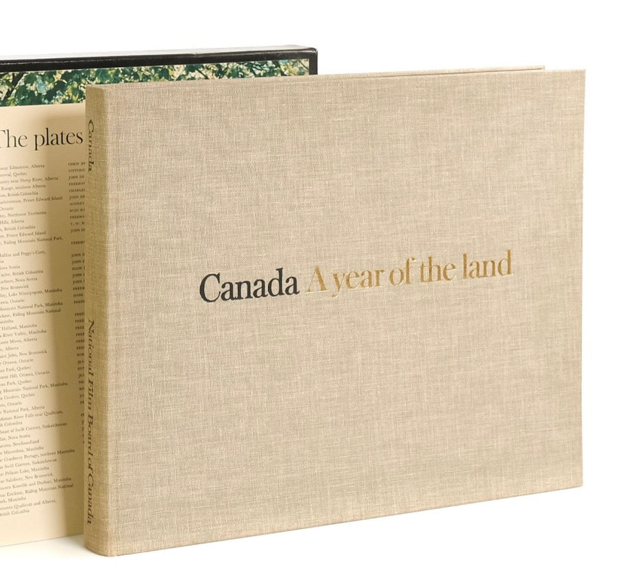 Vintage large Canada a year of the land film book