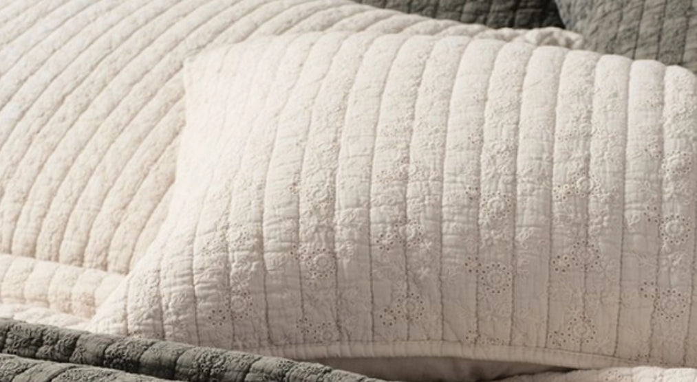 Natural king quilt set bundle rental