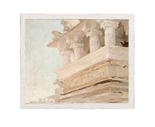 12x10” petit pastel facade art rental (available mid November)