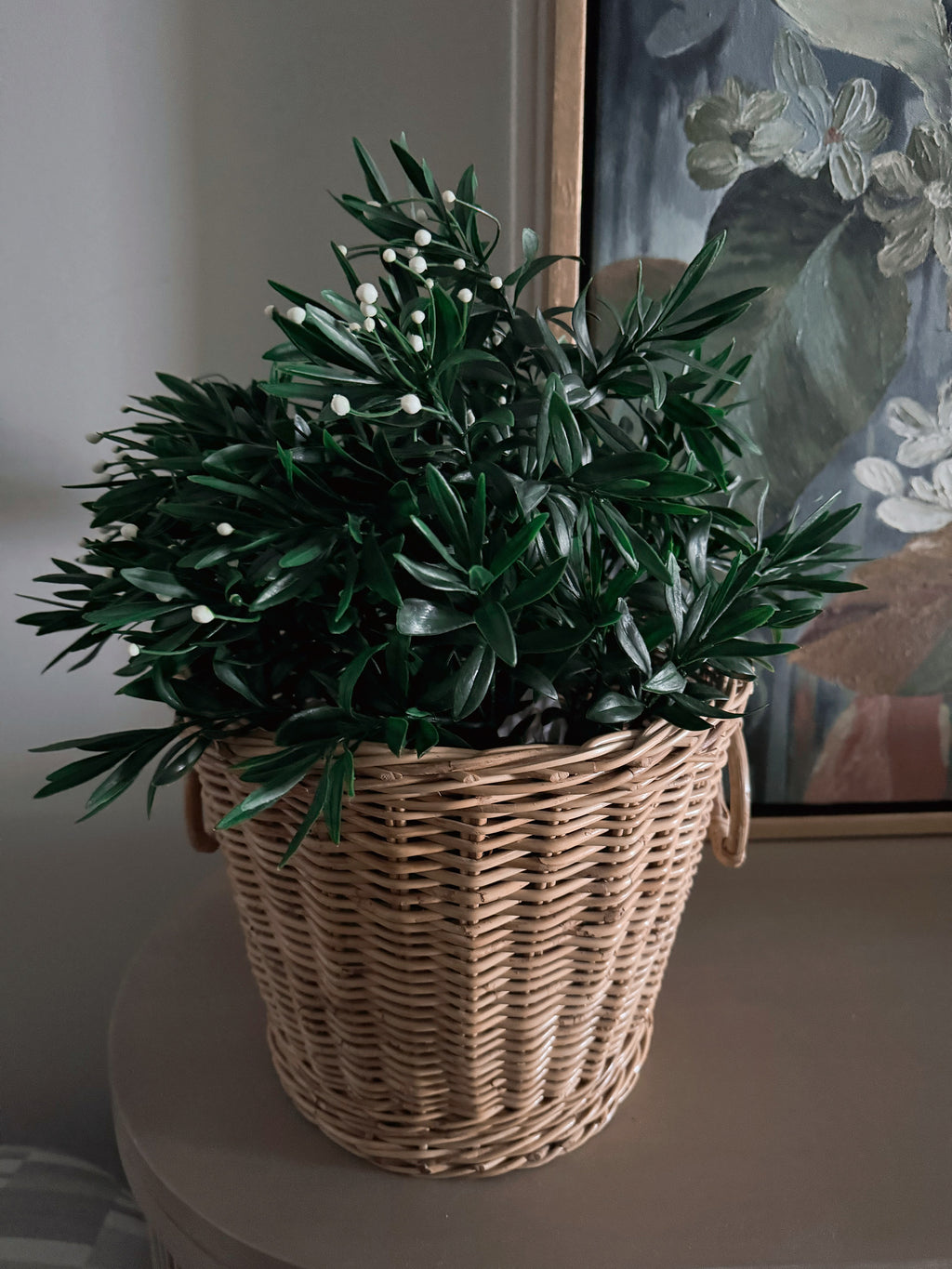 Faux greenery plant rental