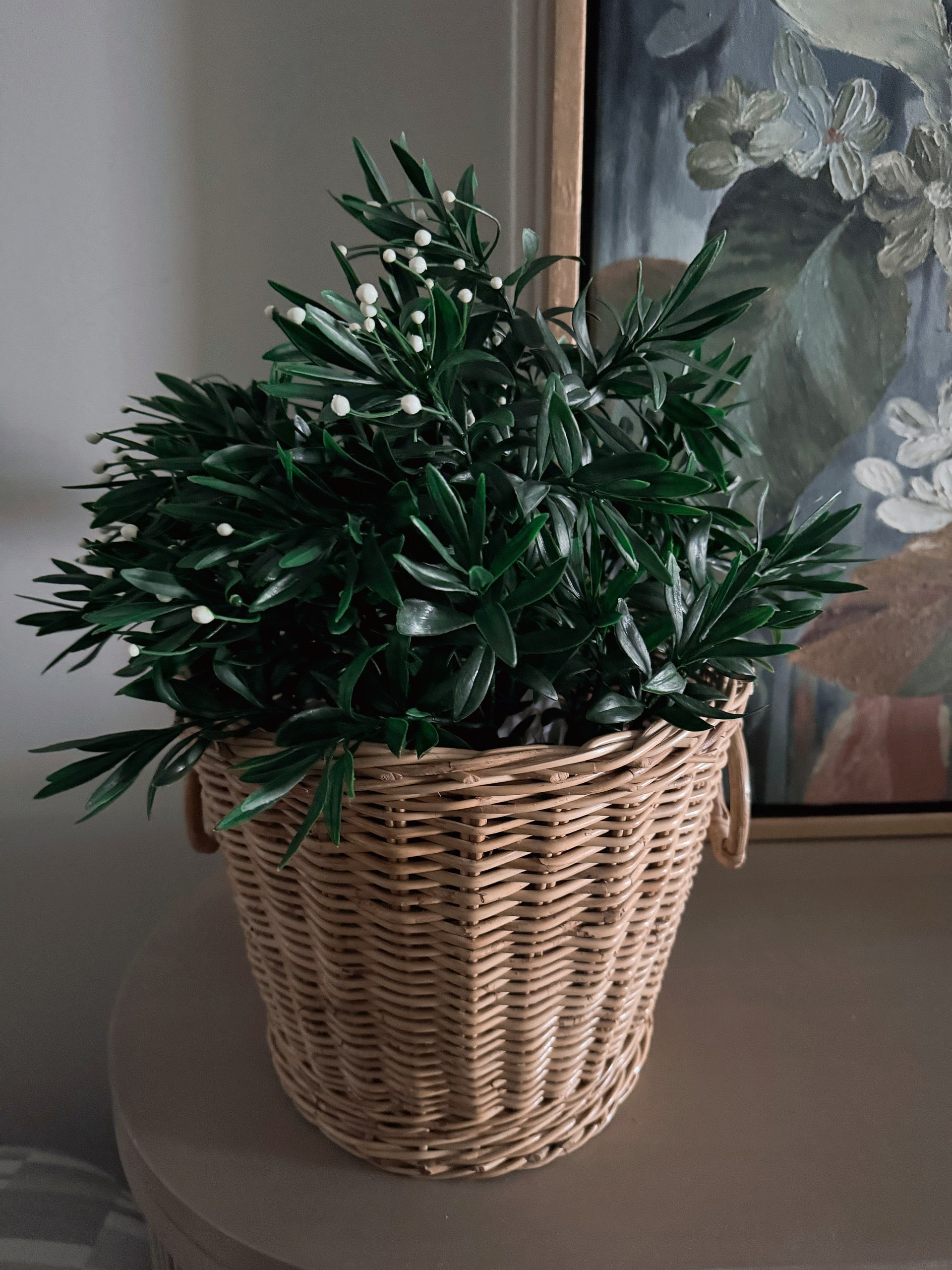 Faux greenery plant rental