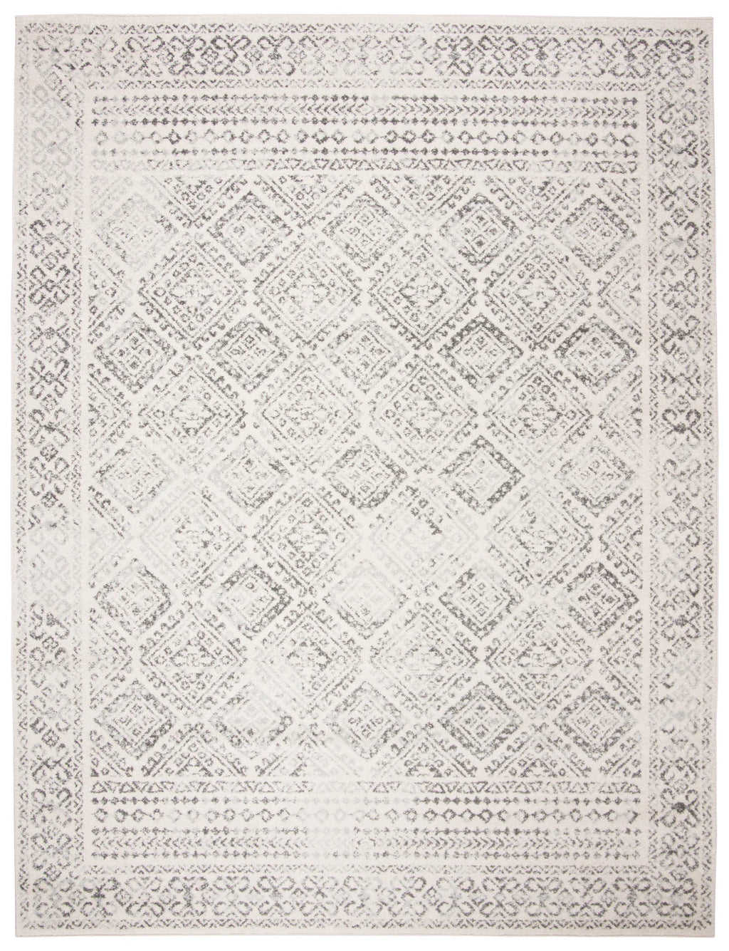Grey and white 6x9 rug rental