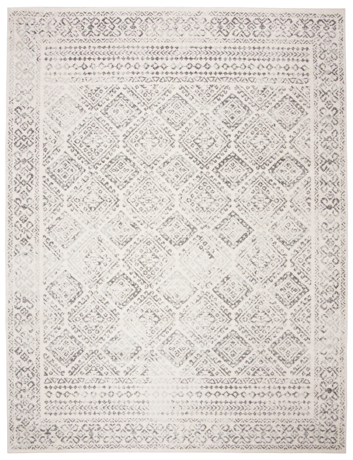Grey and white 6x9 rug rental