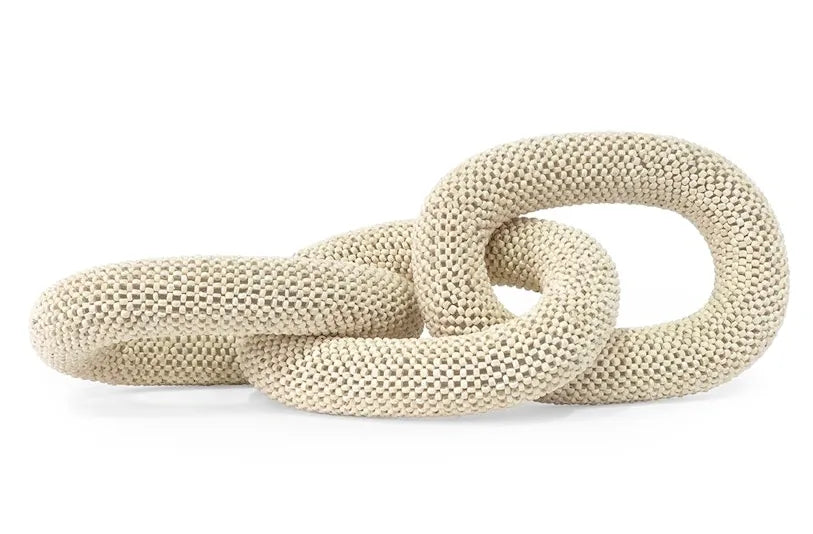Coco beaded chain link decor rental