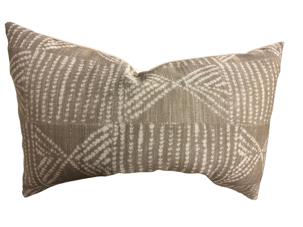 Beige abstract pillow combo rental