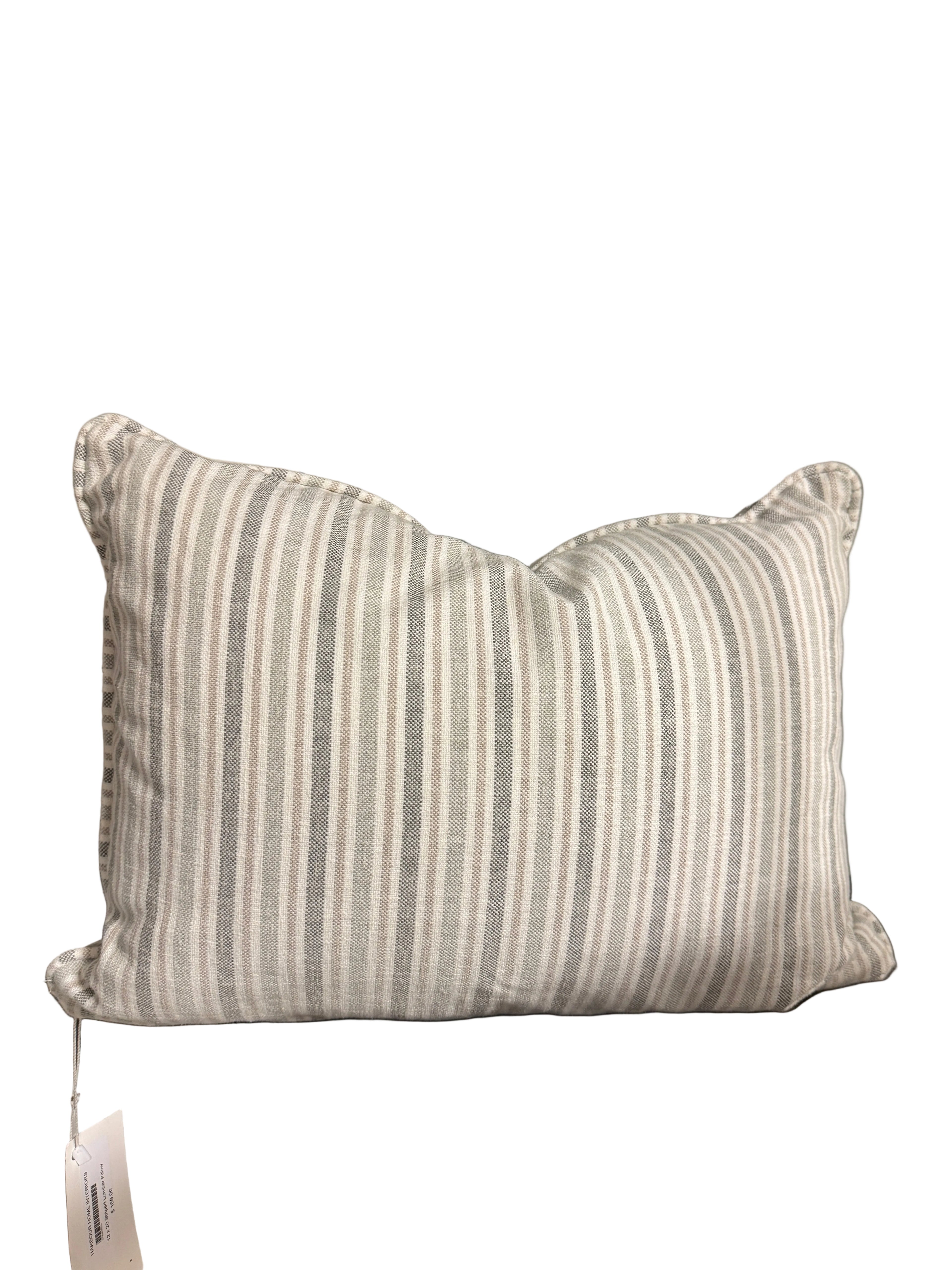 Striped lumbar pillow rental