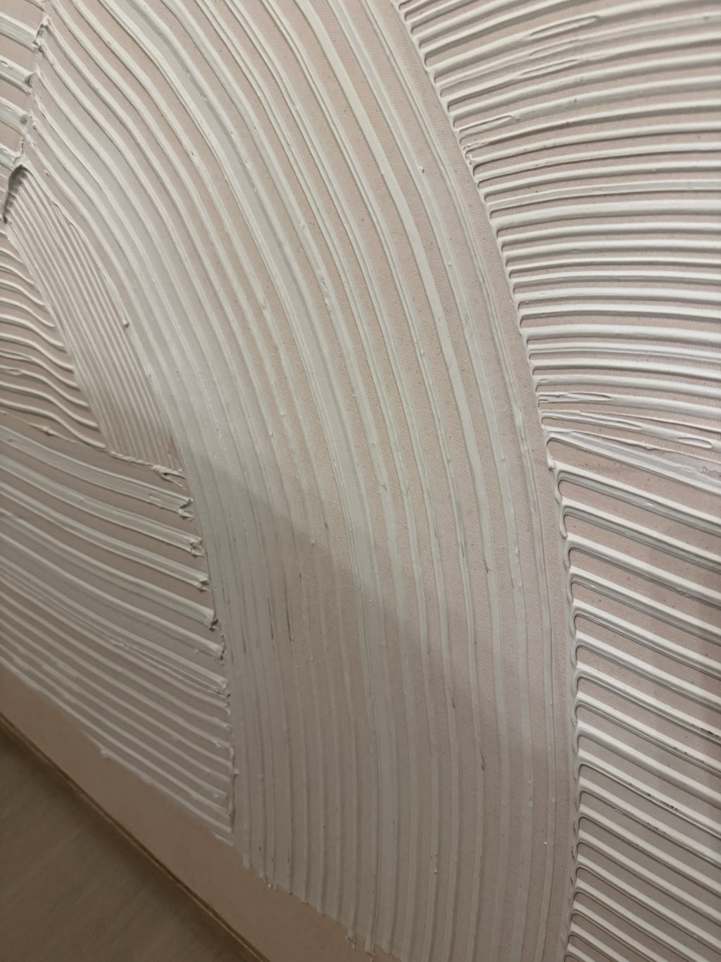 Set of 2 neutral plaster wall decor rental