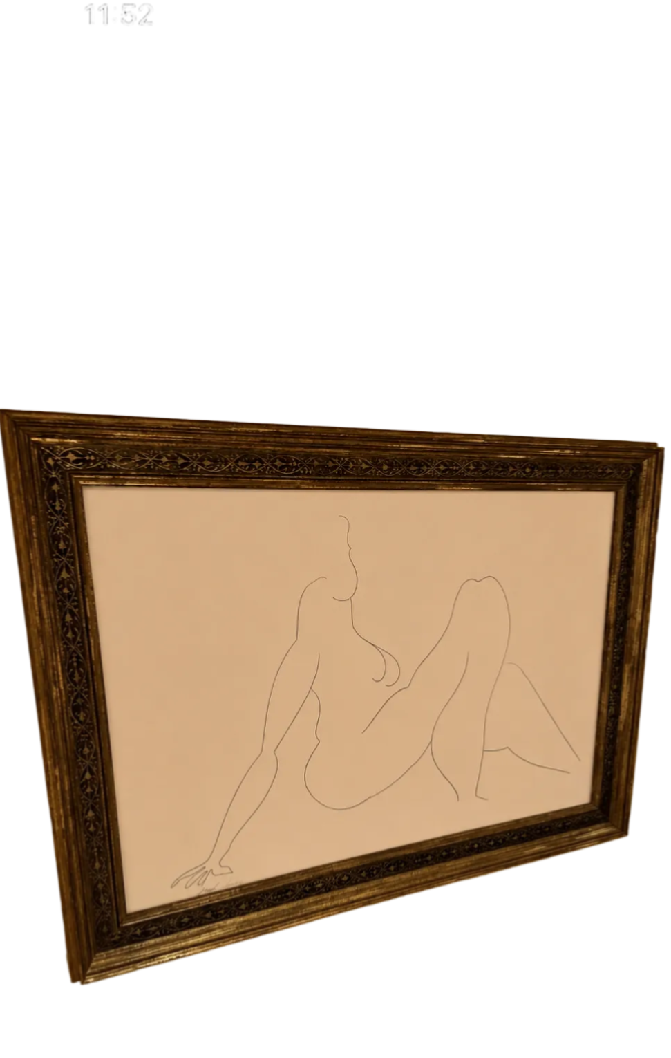 Silhouette framed art rental