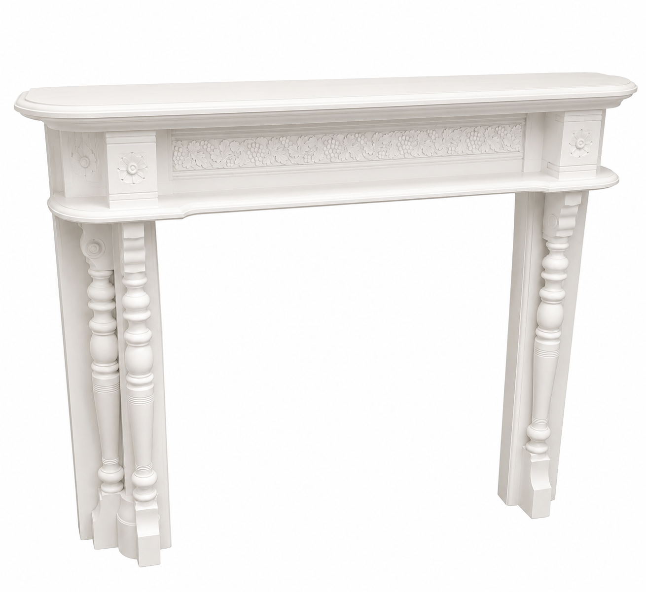 Antique architectural fireplace mantel rental